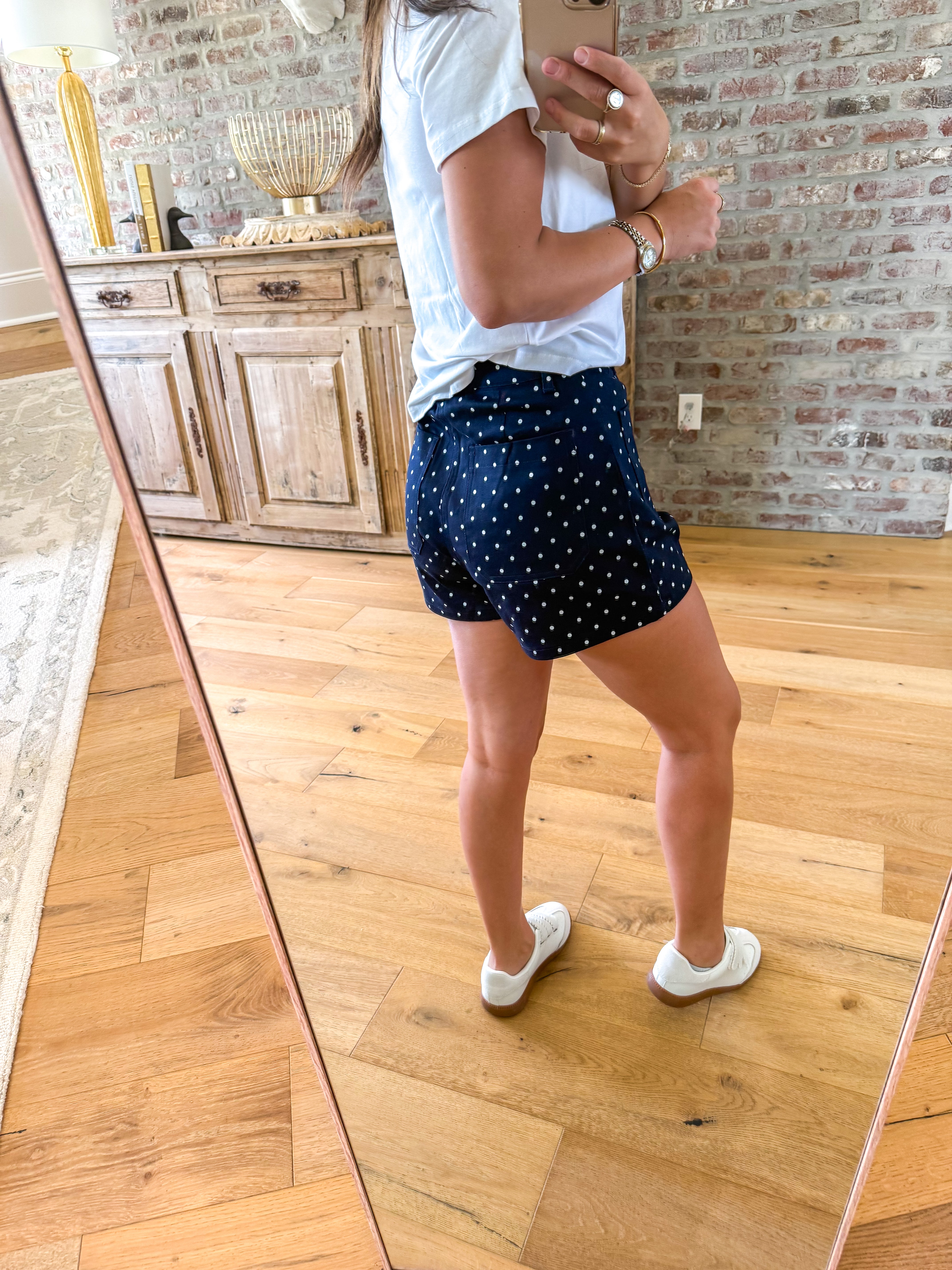 Dotty Days Navy Shorts