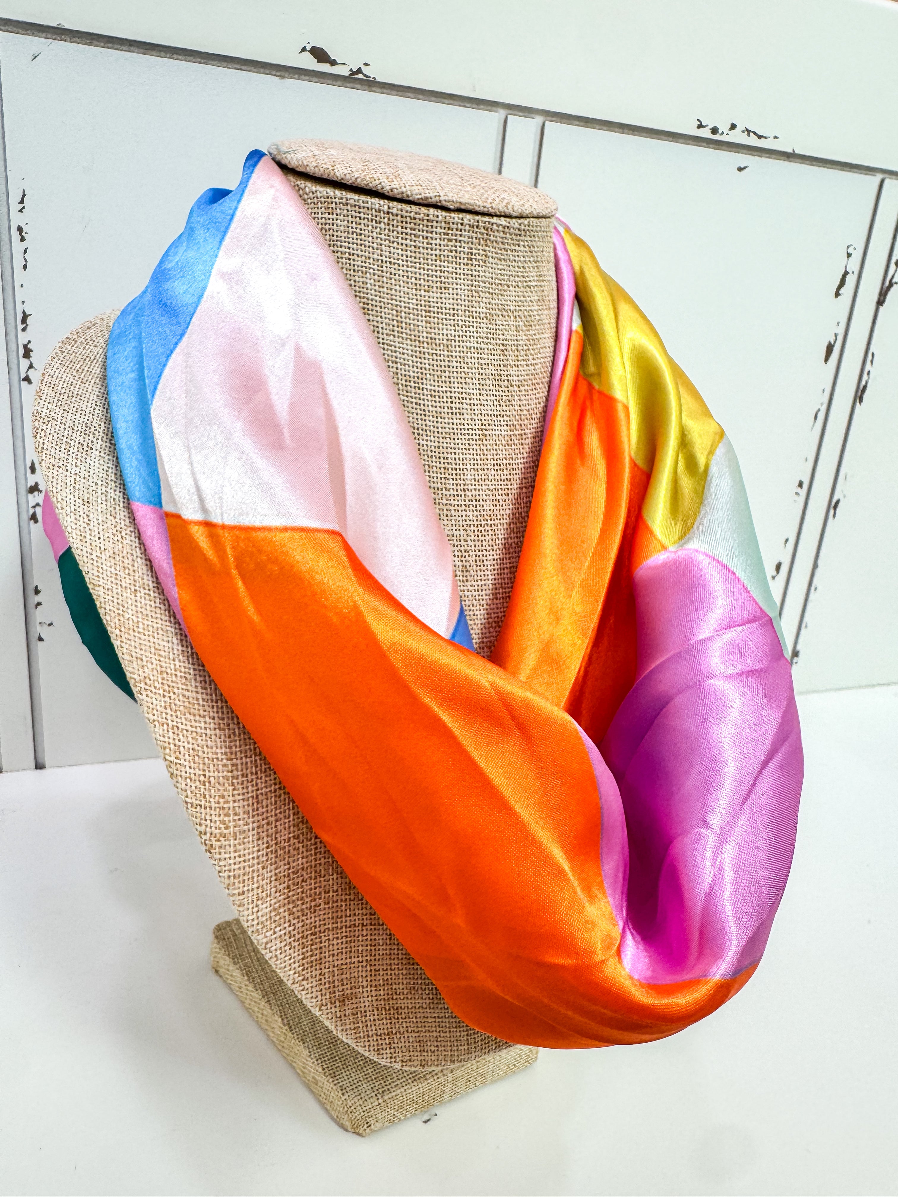 Jewel Tone Striped Scarf