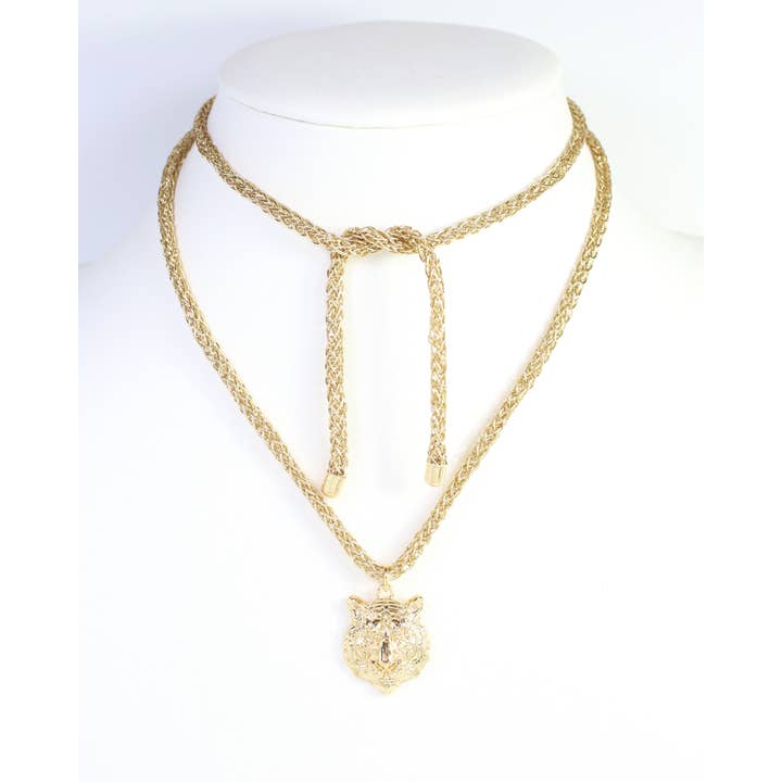 Corie Cord Necklace Tiger Gold (PREORDER 08/10)