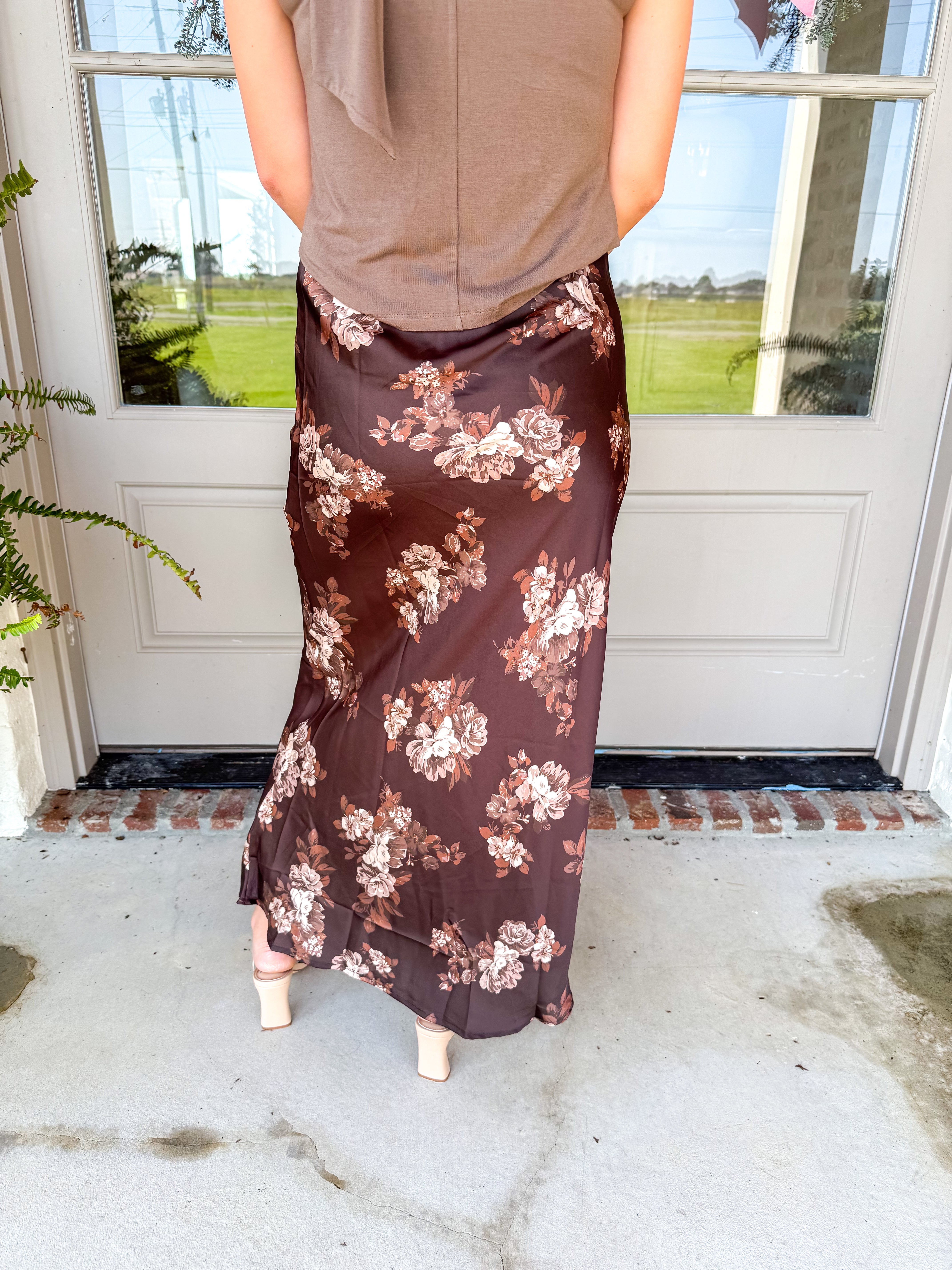 Autumn Bloom Floral Skirt