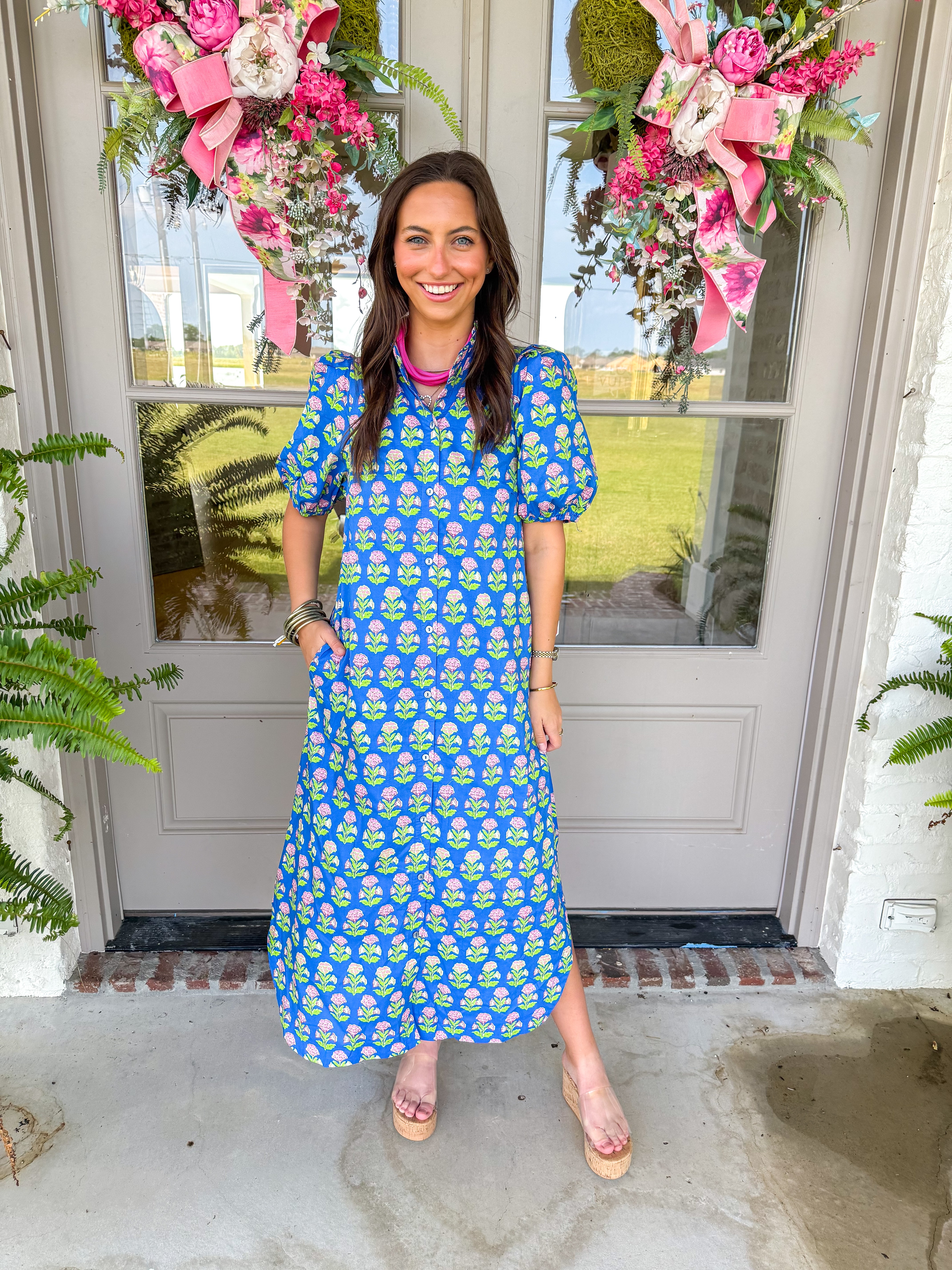 Blue Garden Maxi
