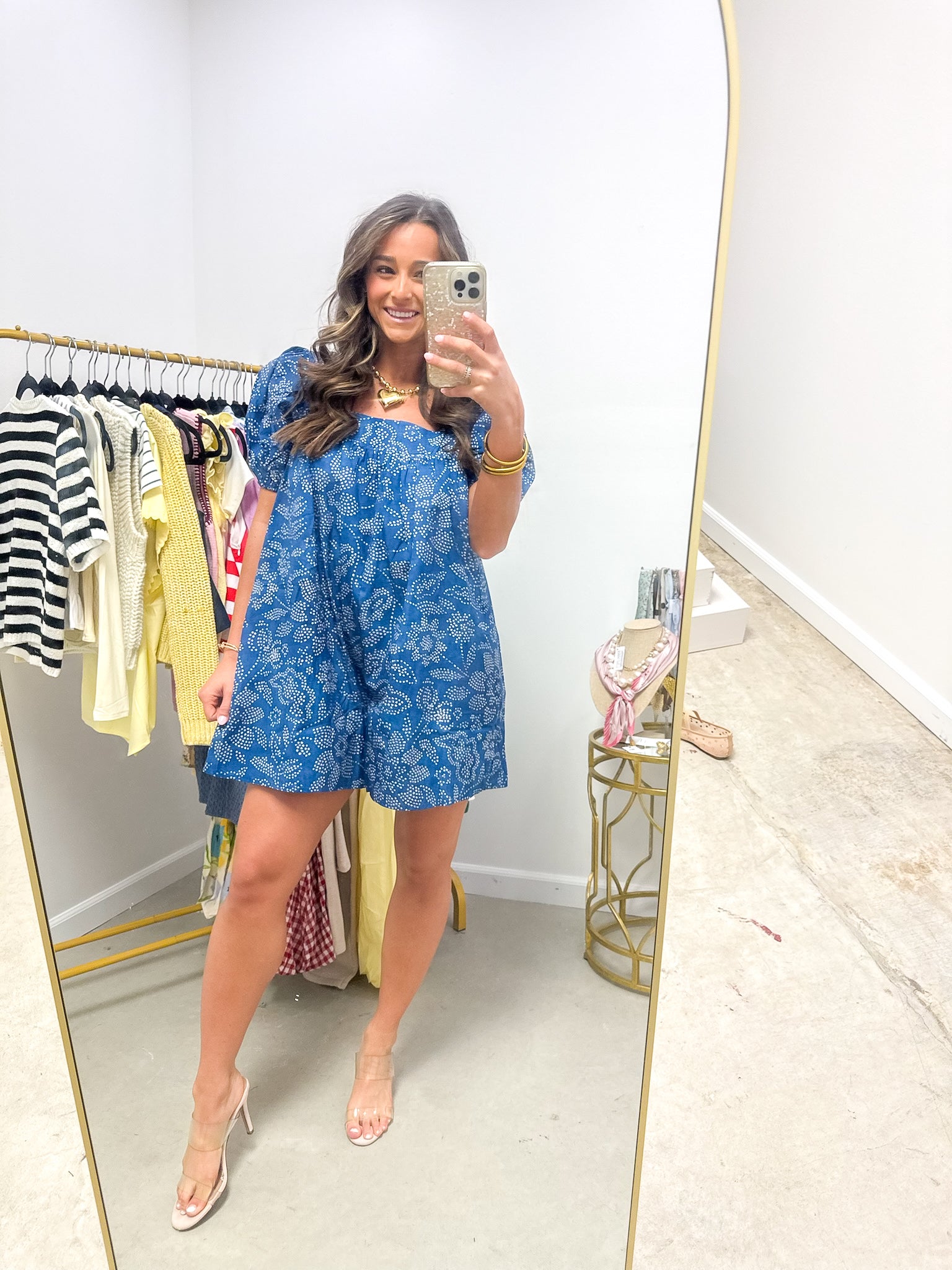 Keepsake Blue & Taupe Romper