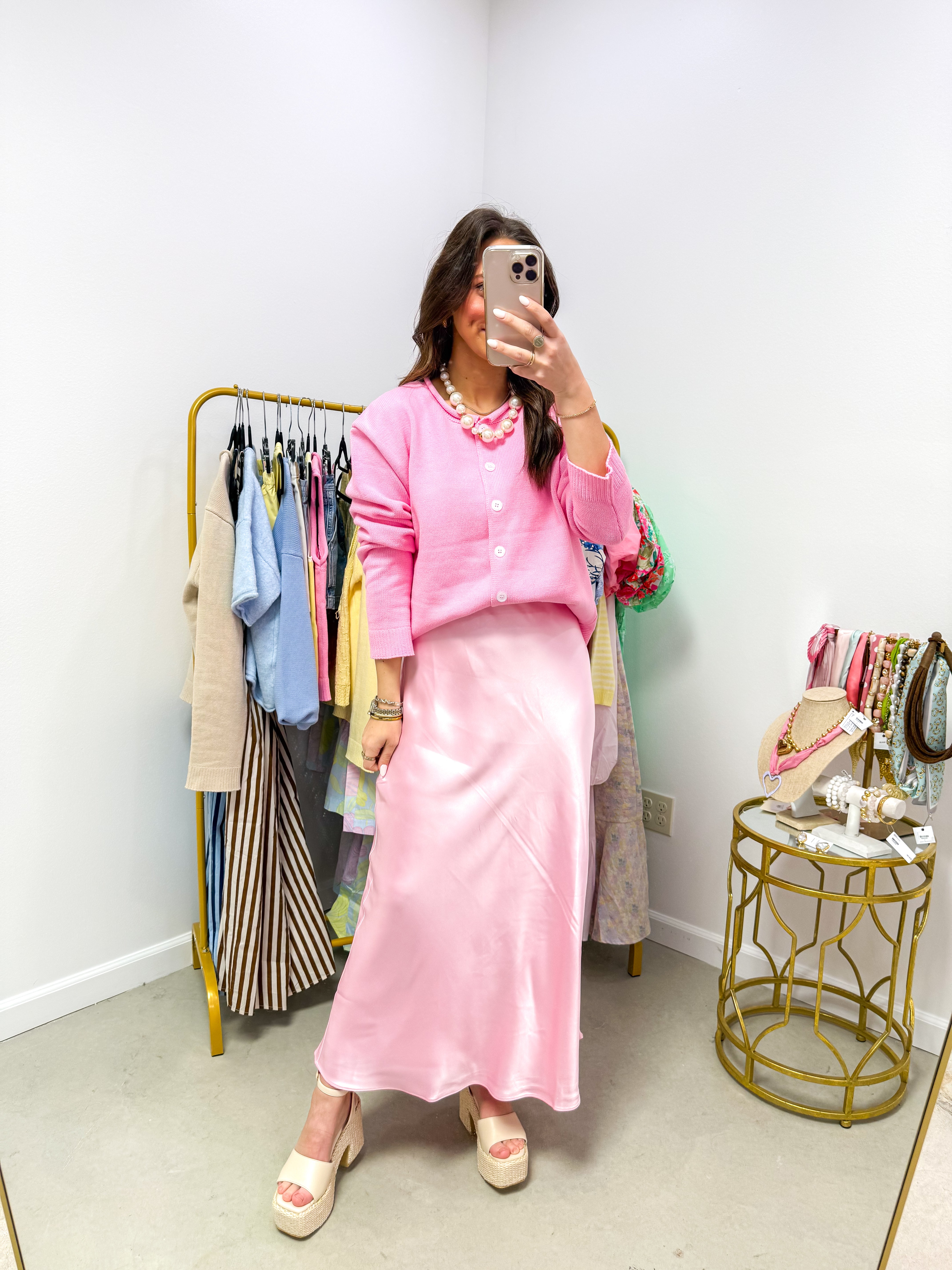 The Easy Going Cardigan Light Pink