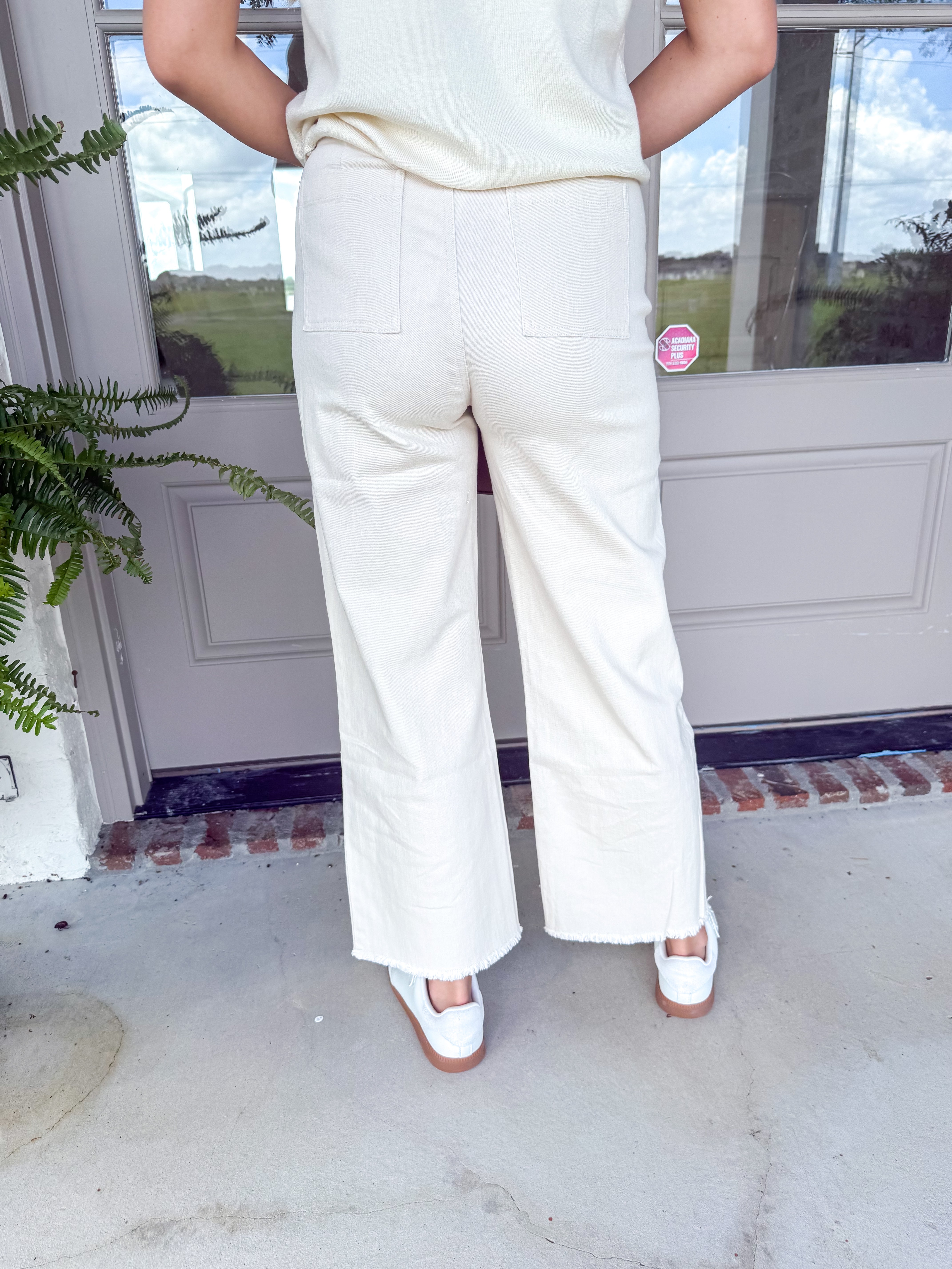 Clear Eyes Eyelet Pants