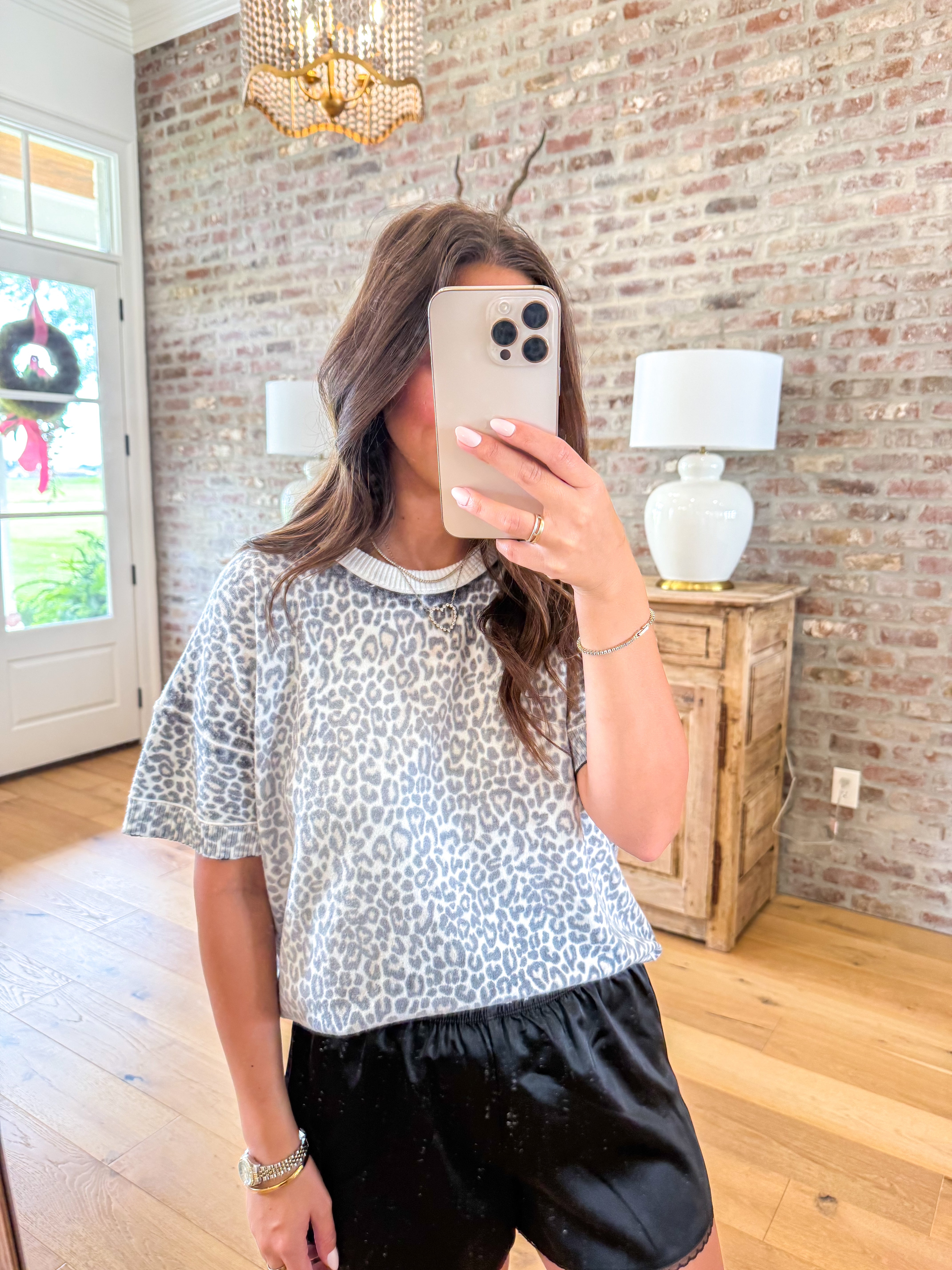 Spotted in the Wild Leopard Sweater Tee