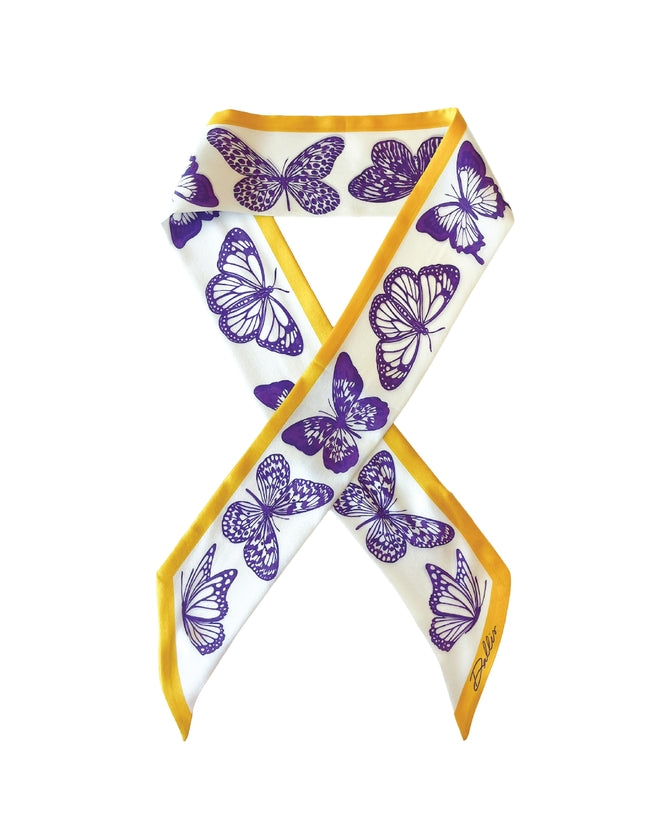 The Mariposa Twilly in Purple & Gold