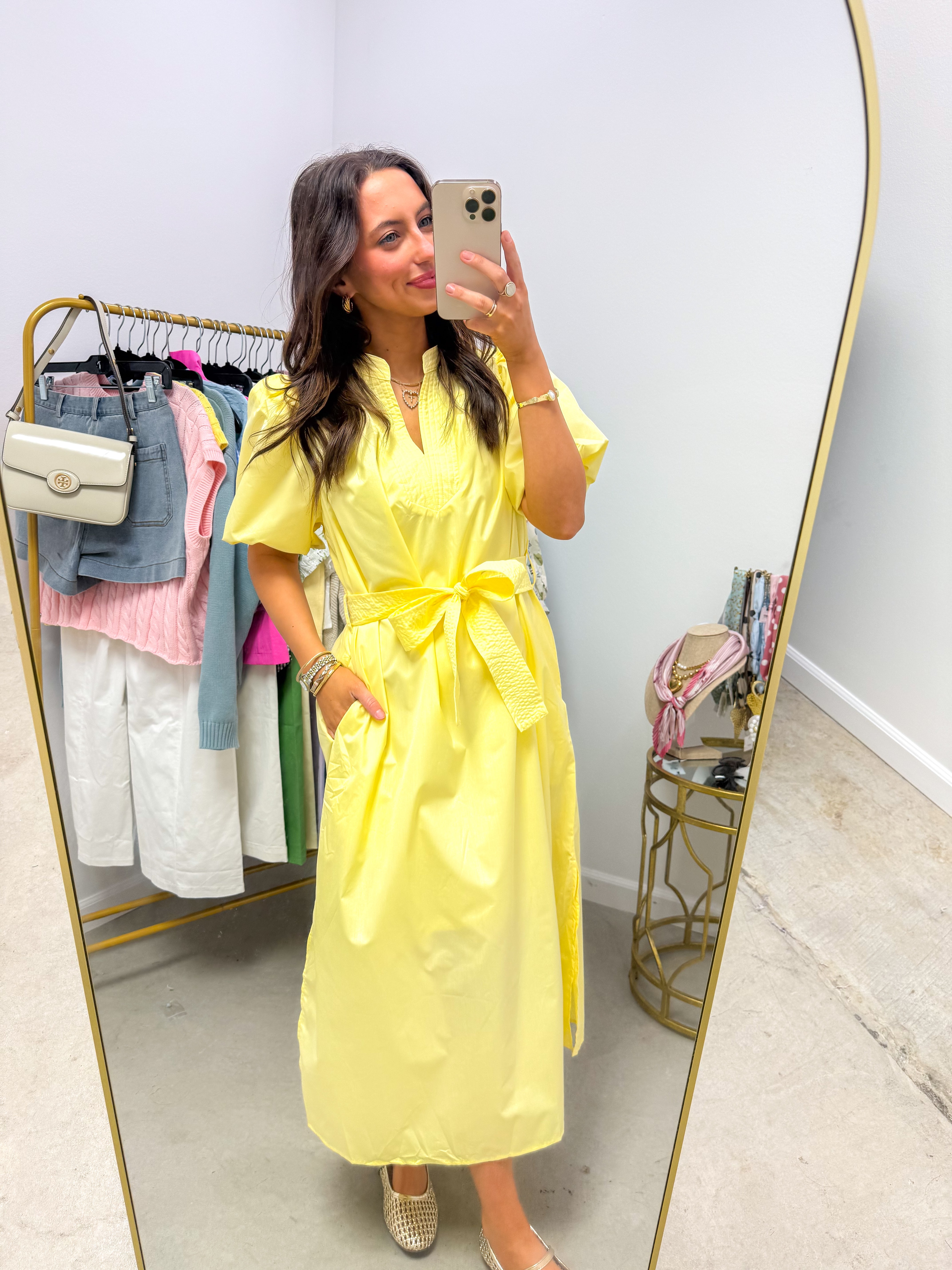 Sweet Ella Mae Yellow Midi