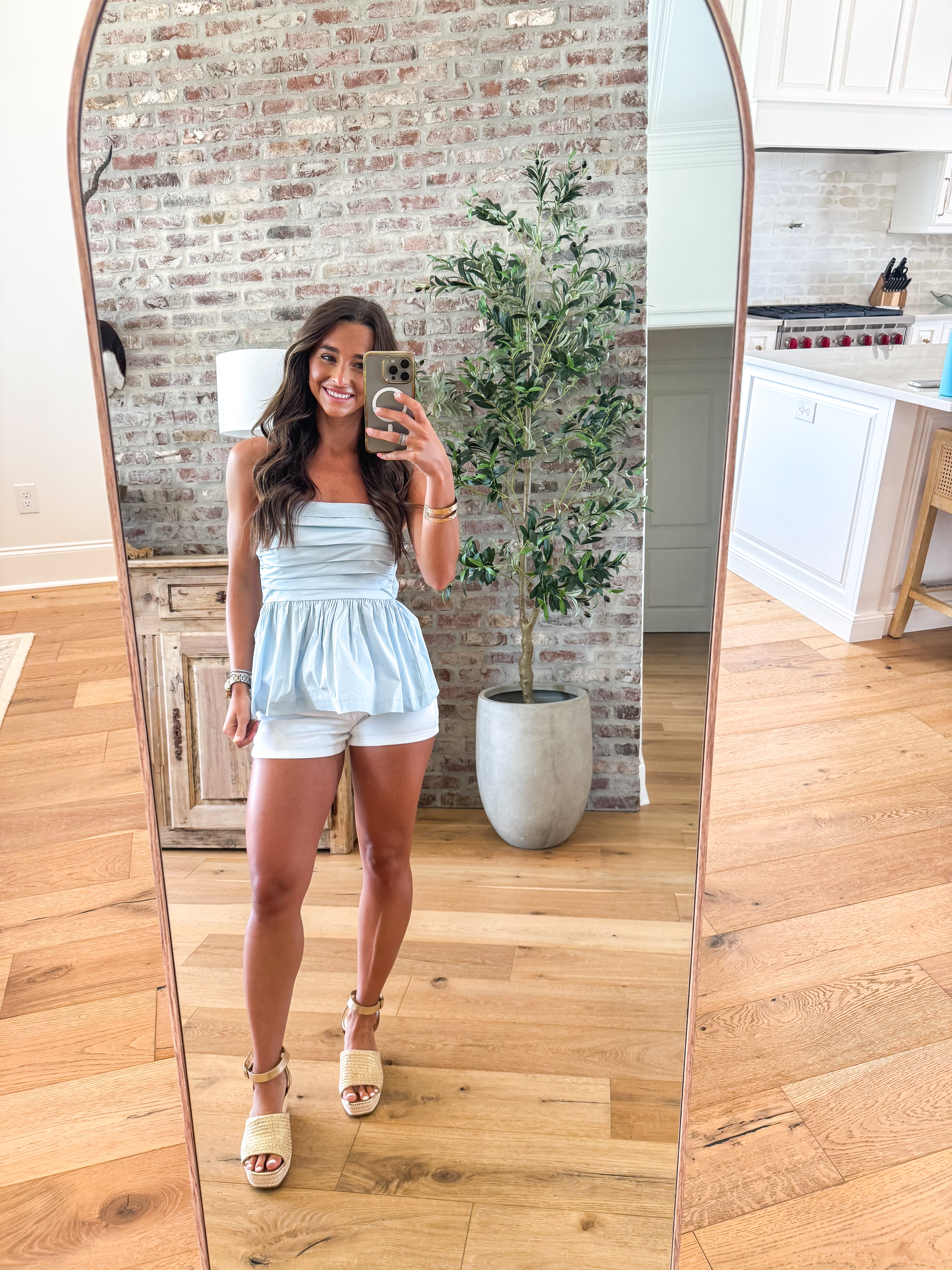 Bluebell Peplum Tube Top