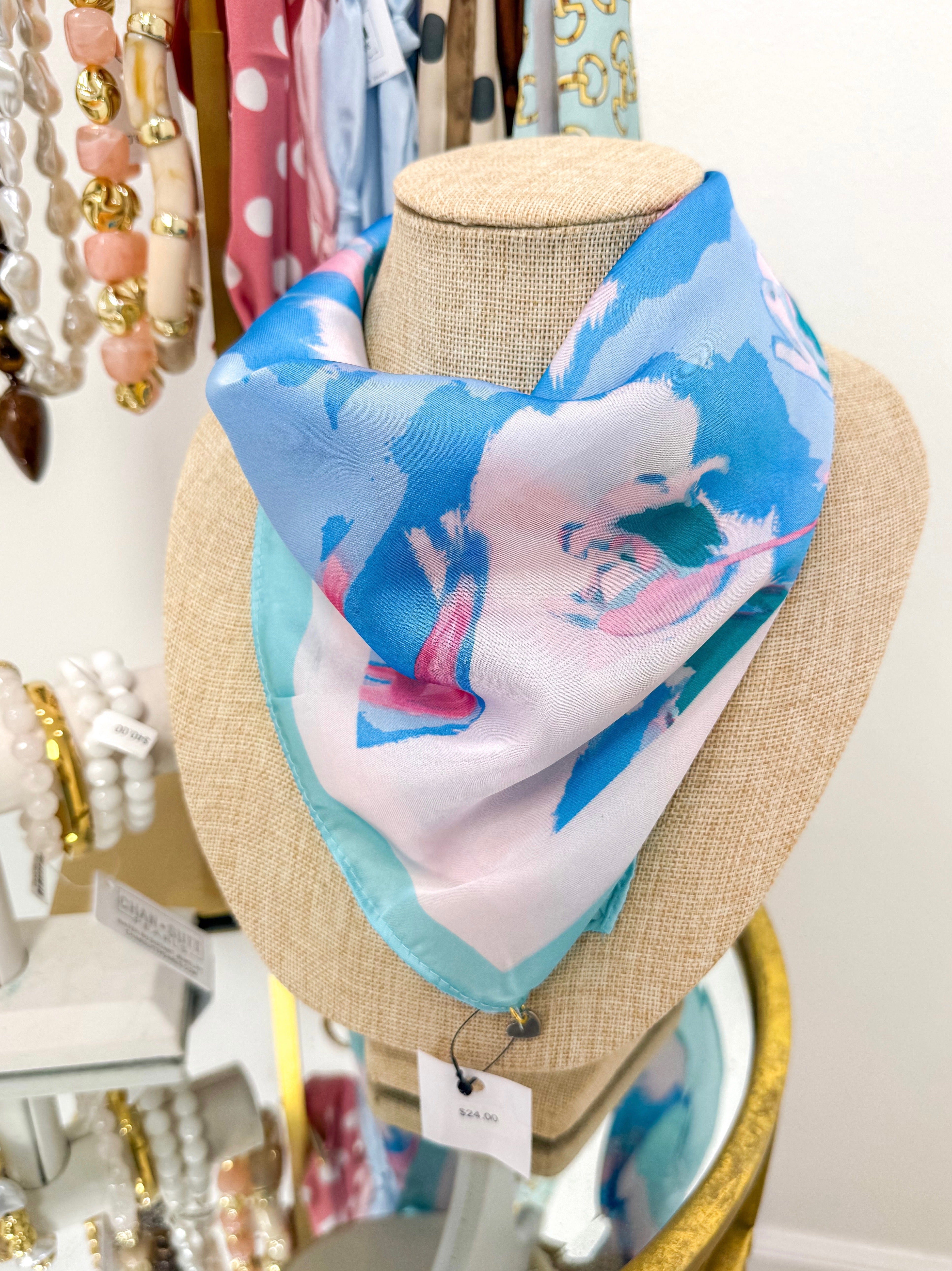 Pastel Floral Scarf