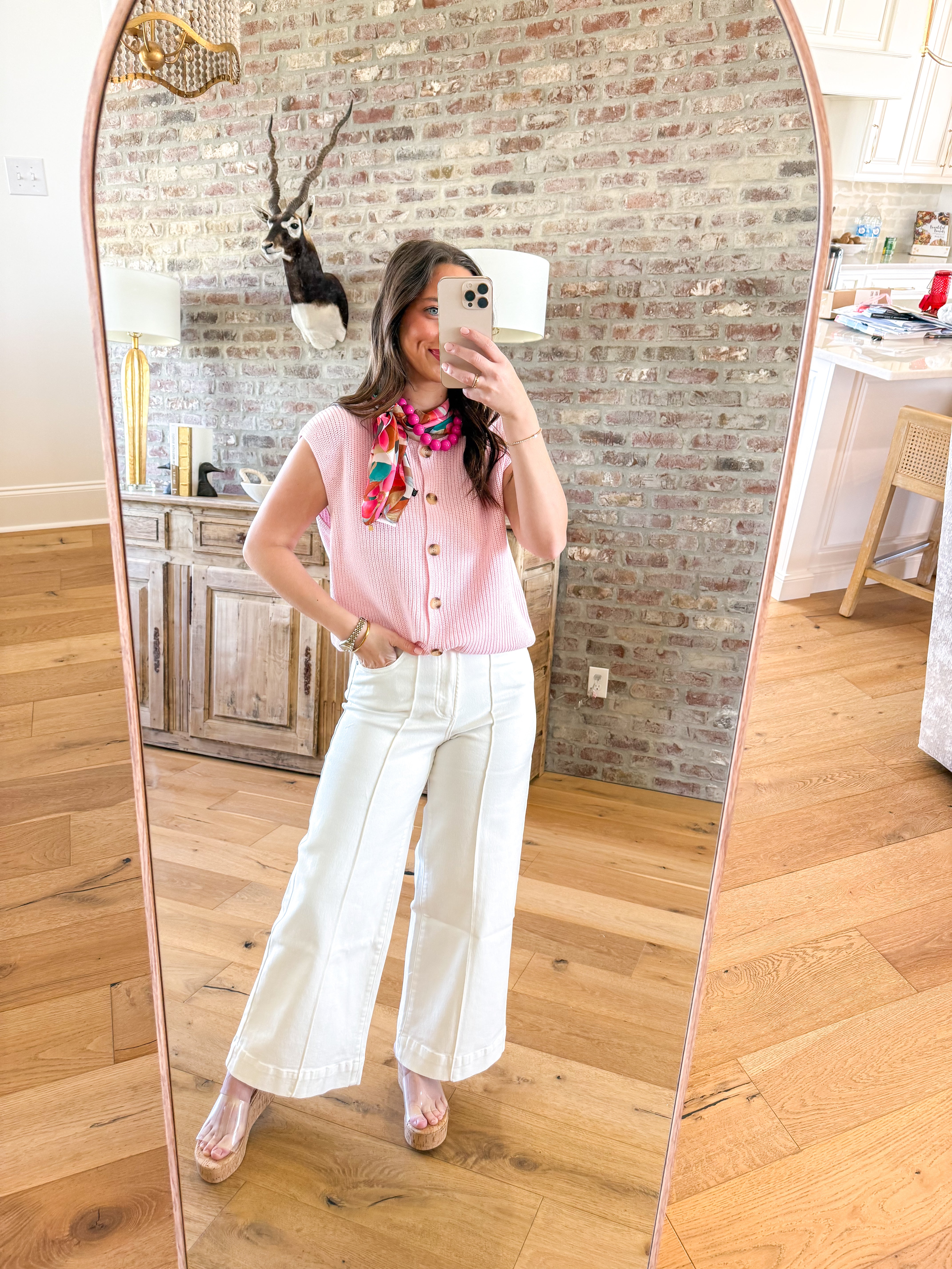 Sweet Caroline Pink Knit Vest