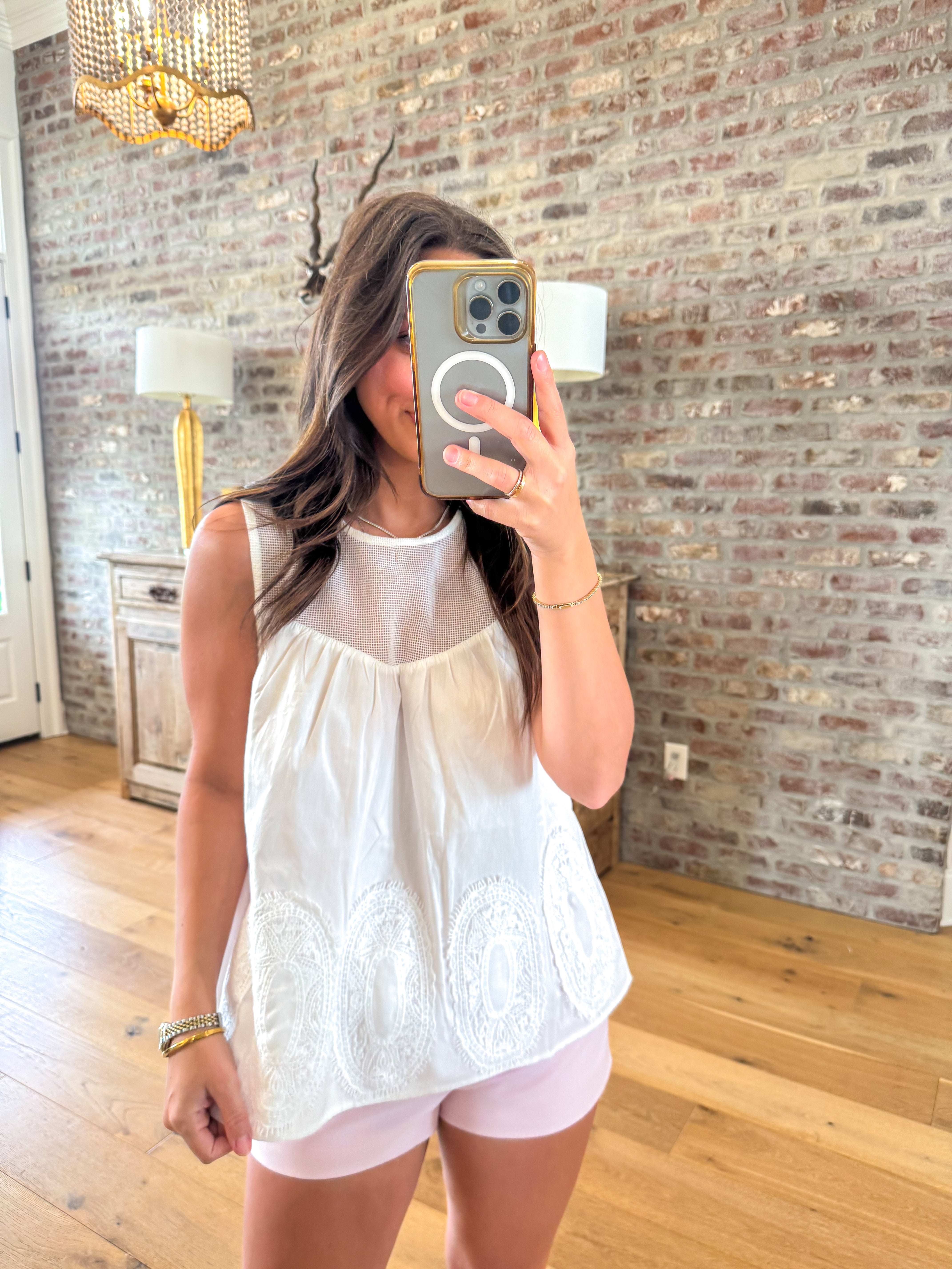 Magnolia Lace Tank