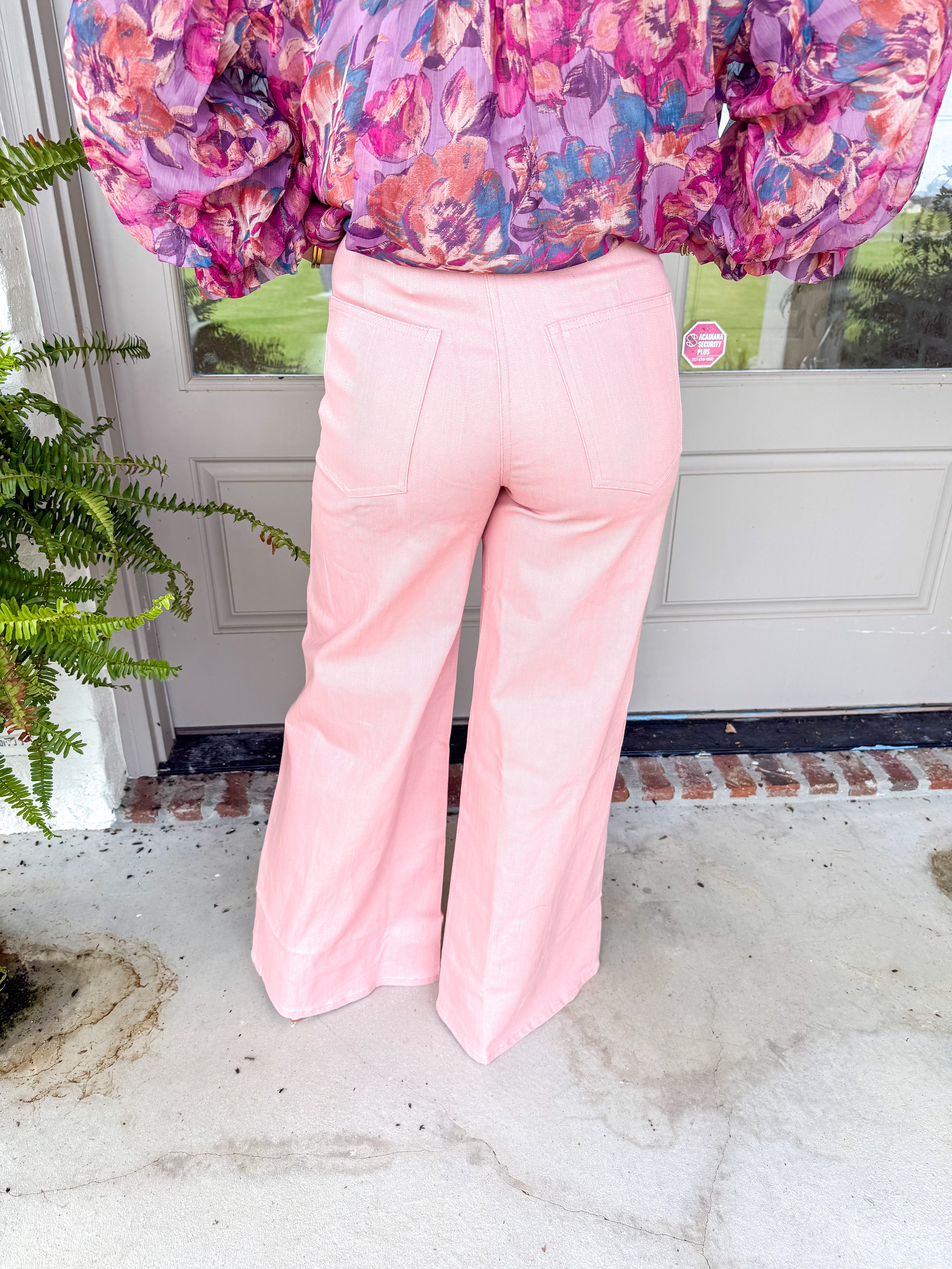 The Blakely Wide-Leg Trousers Blush