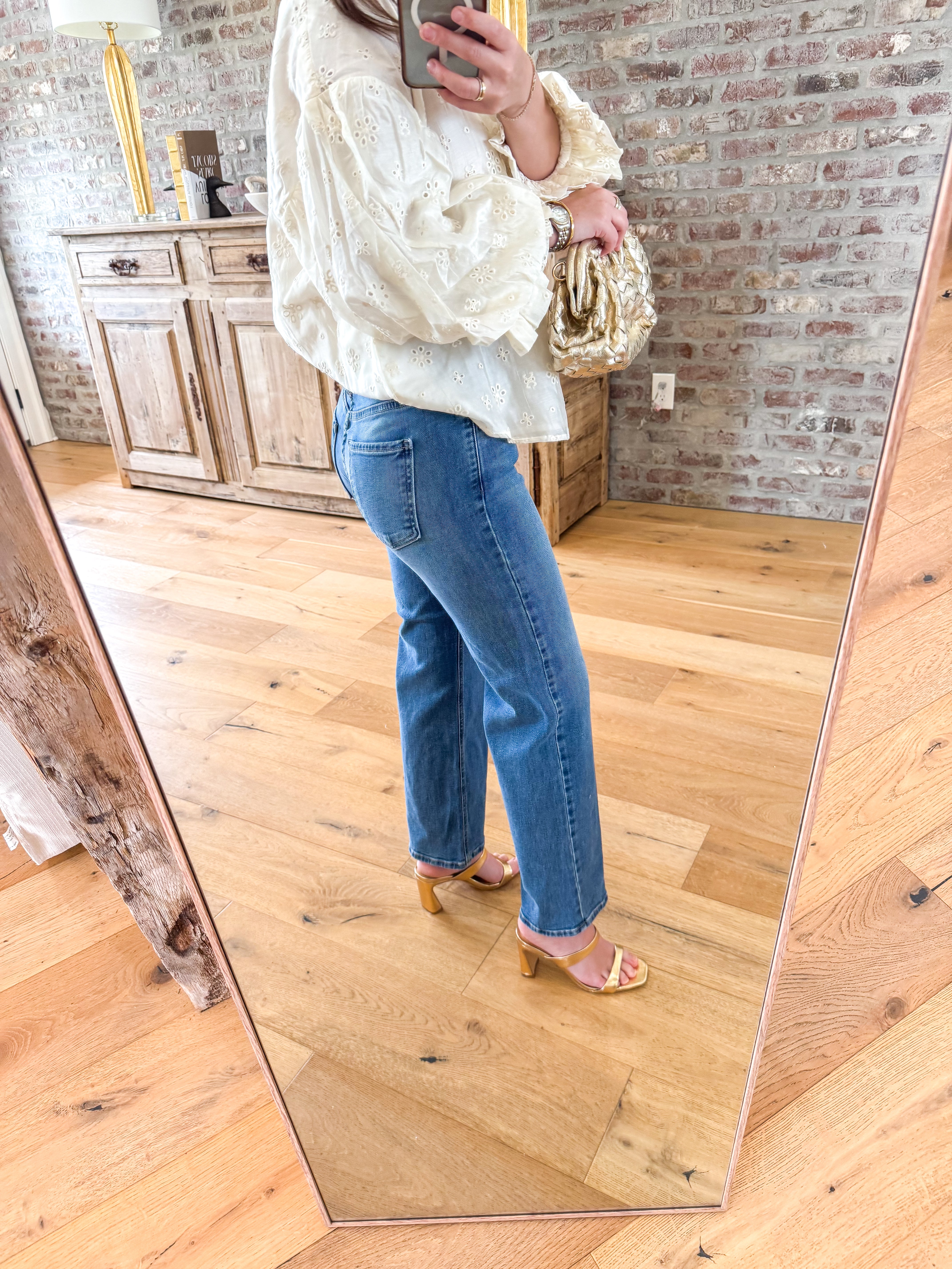 Medium Denim MR Slim Wide Leg