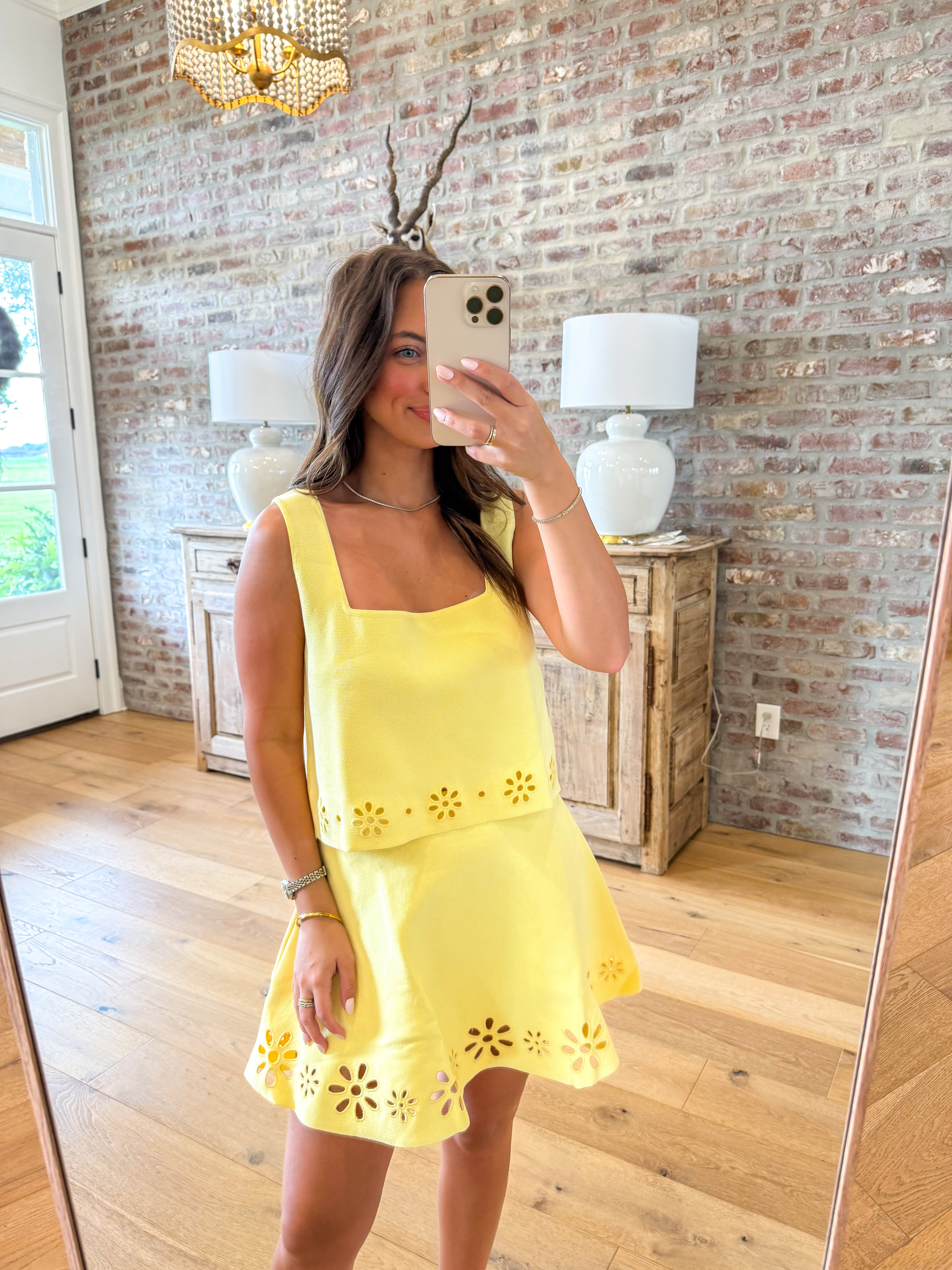 Sunlit Daisy Two-Piece Set  Yellow