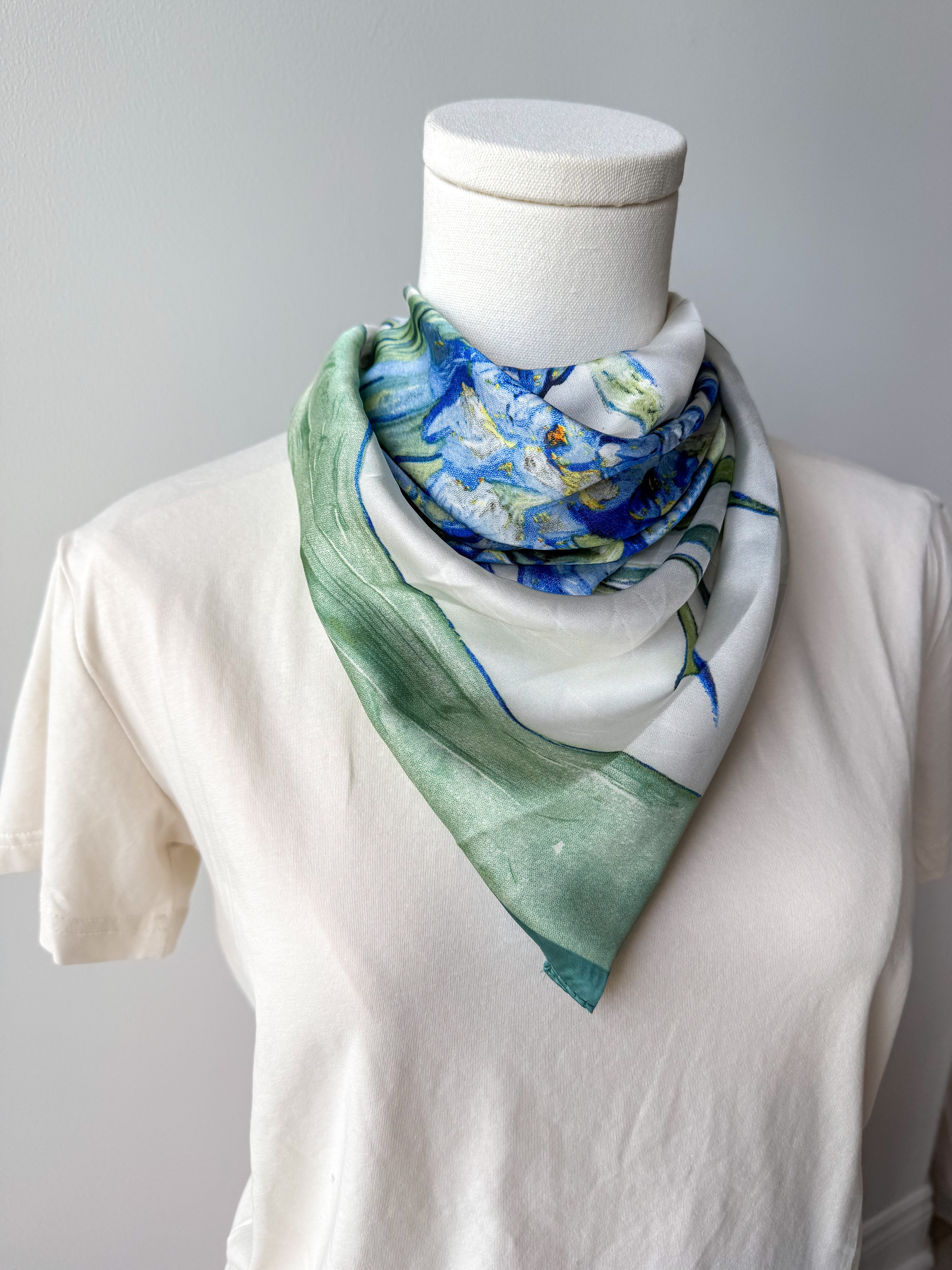 Green/Blue Floral Scarf