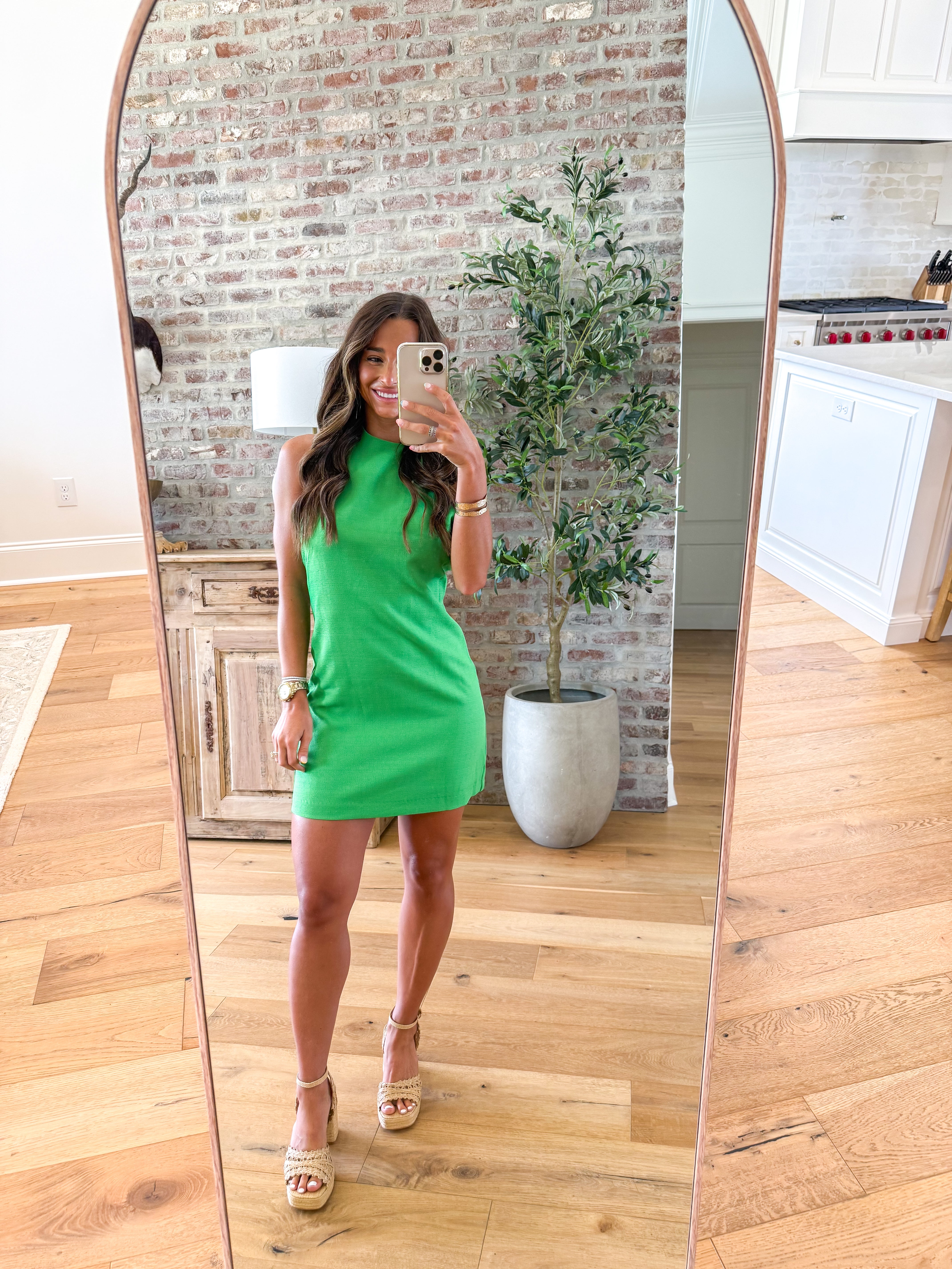 Green Scene Halter Mini