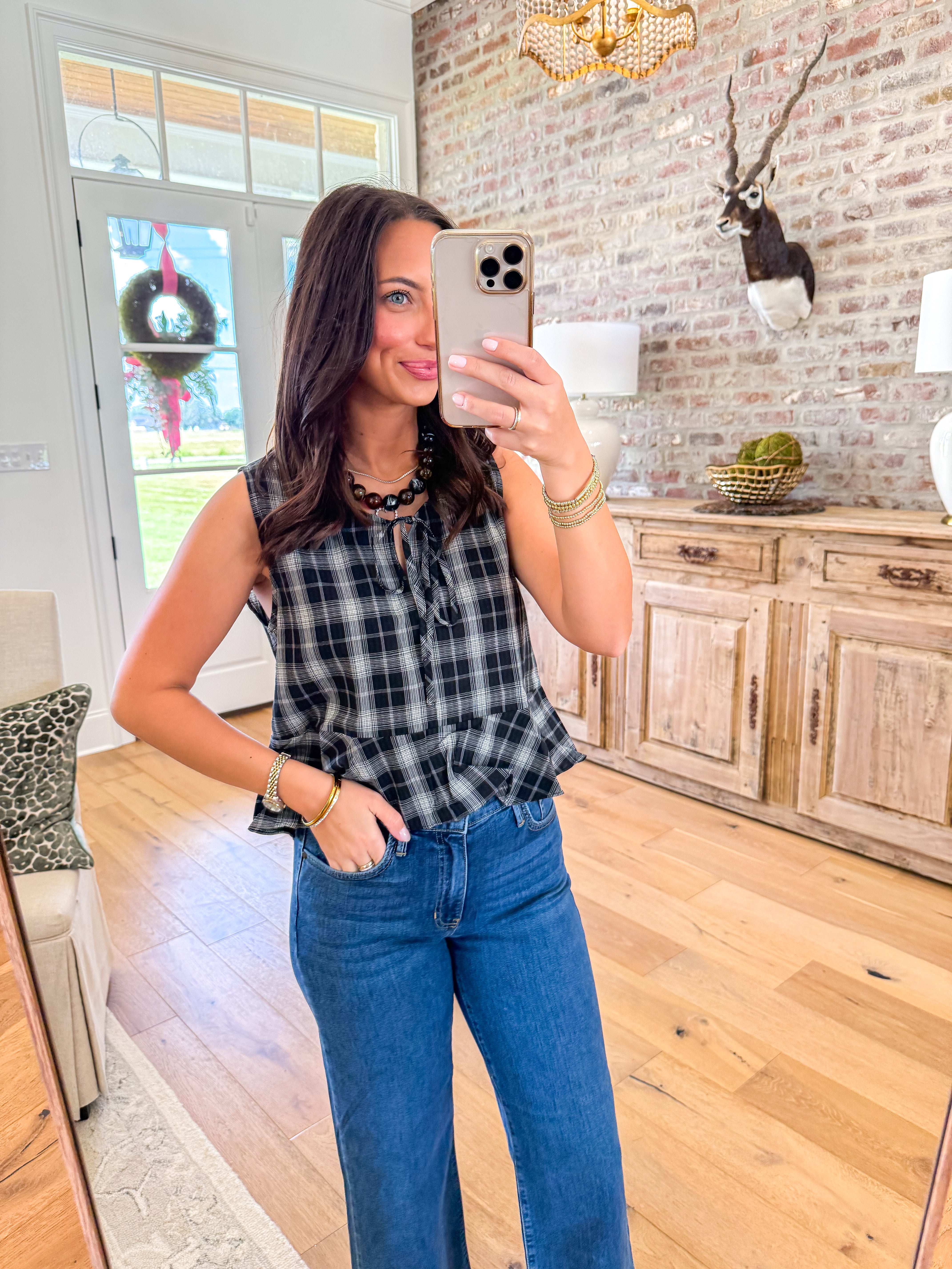 Petite Pause Ruffle Blank Tank