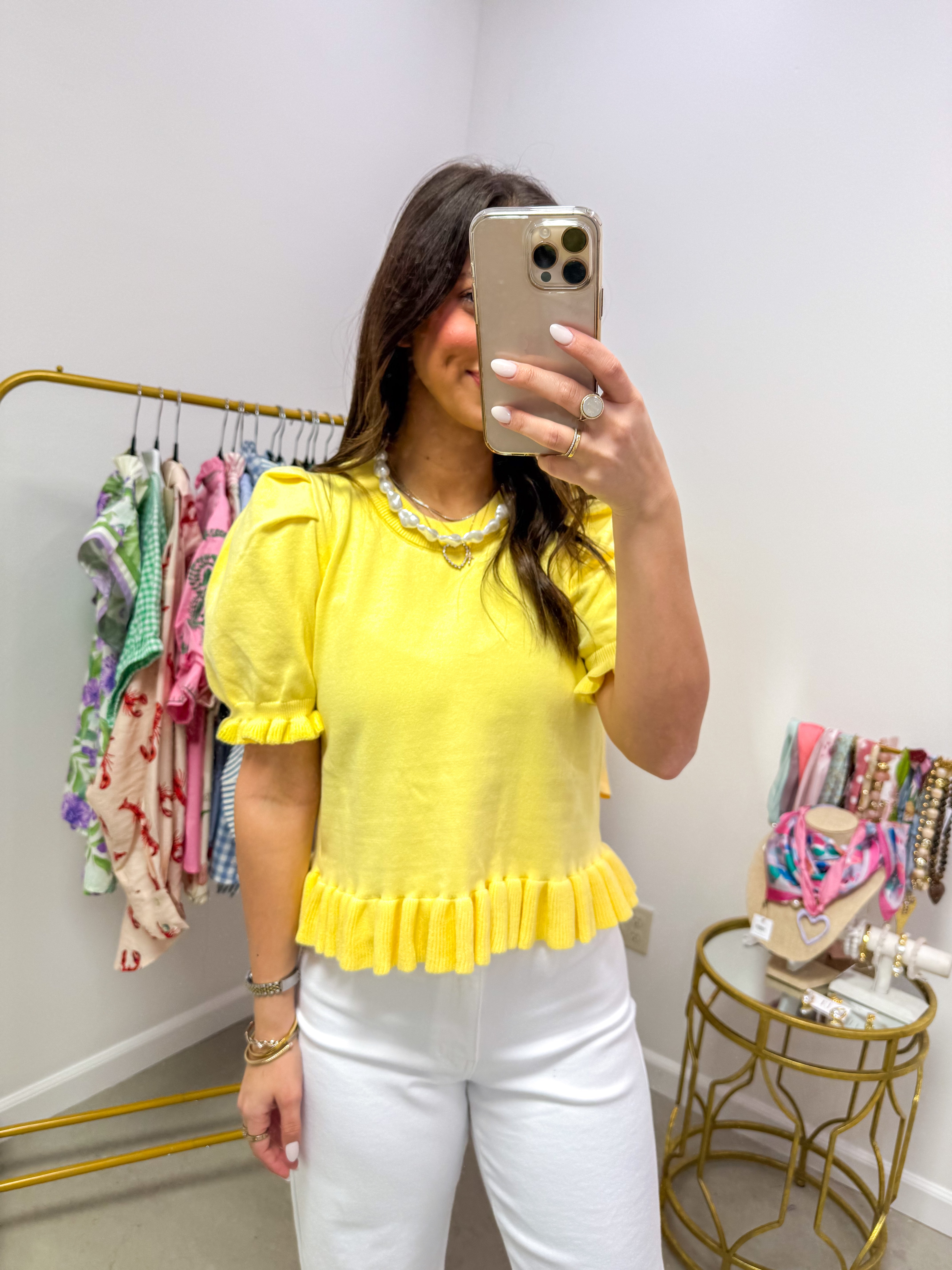 Soft Sunshine Knit Top