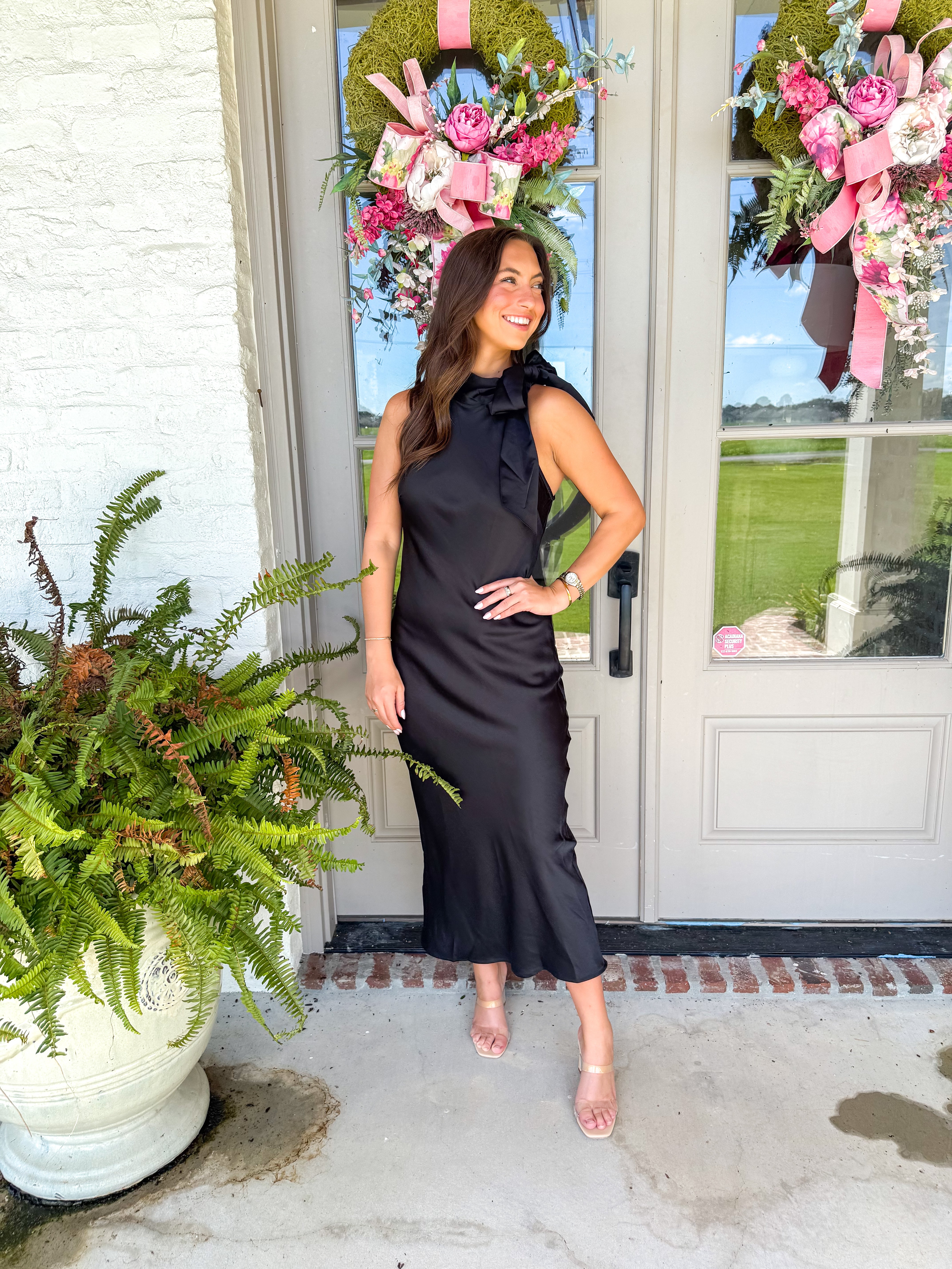 The Midnight Halter Midi