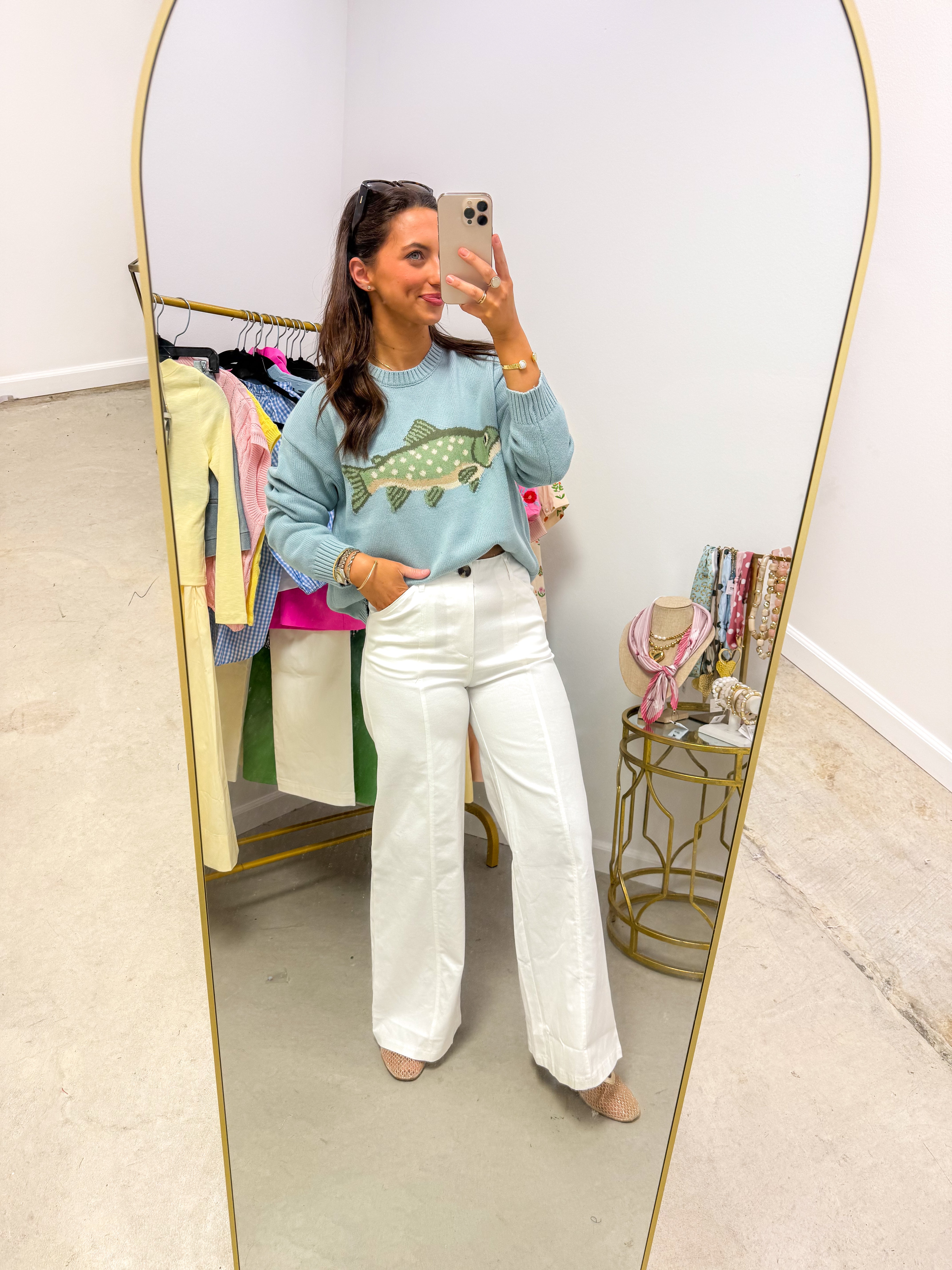 True White HR Wide-Leg Pants