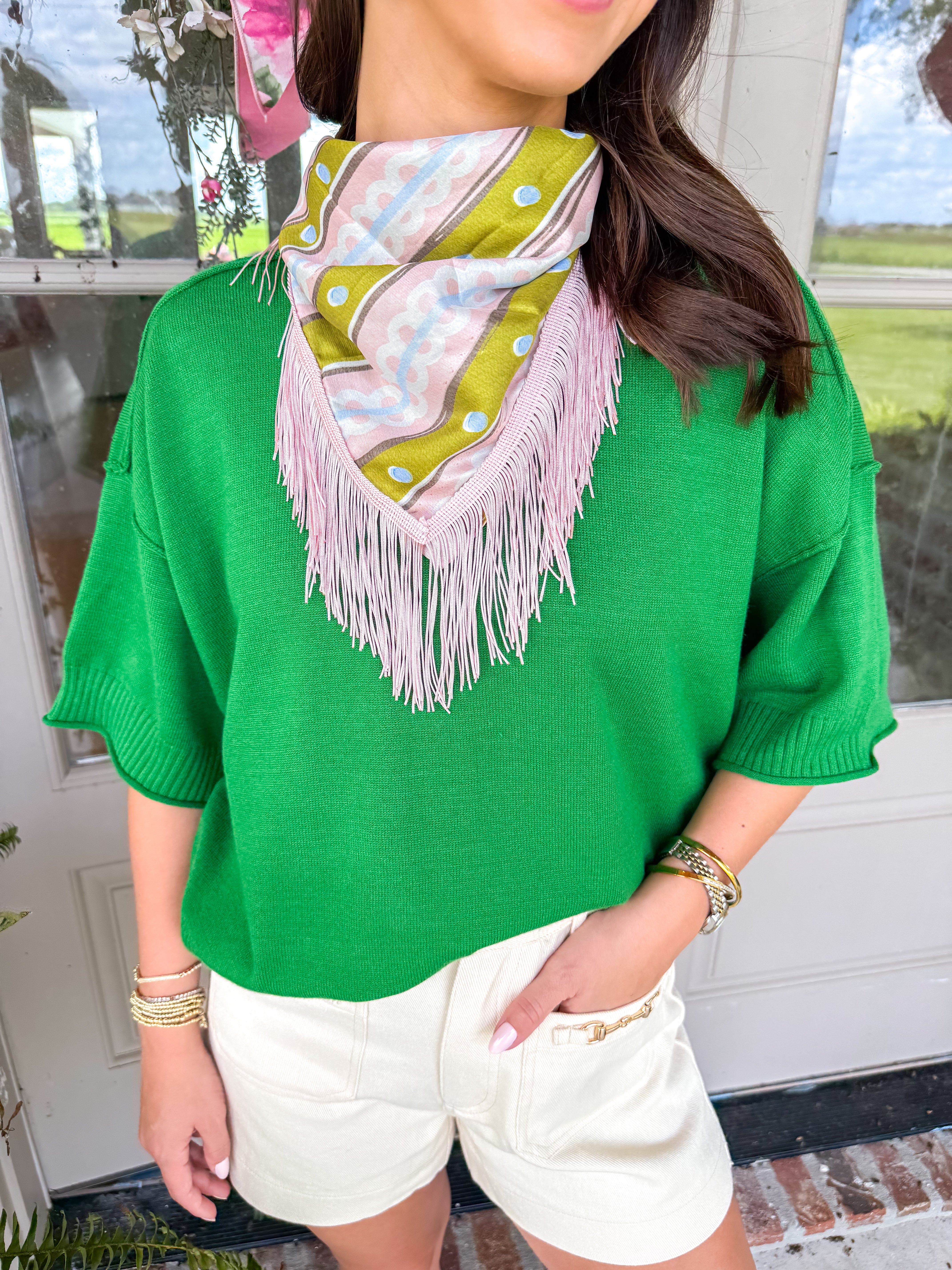 The Sweetwater Sweater Kelly Green