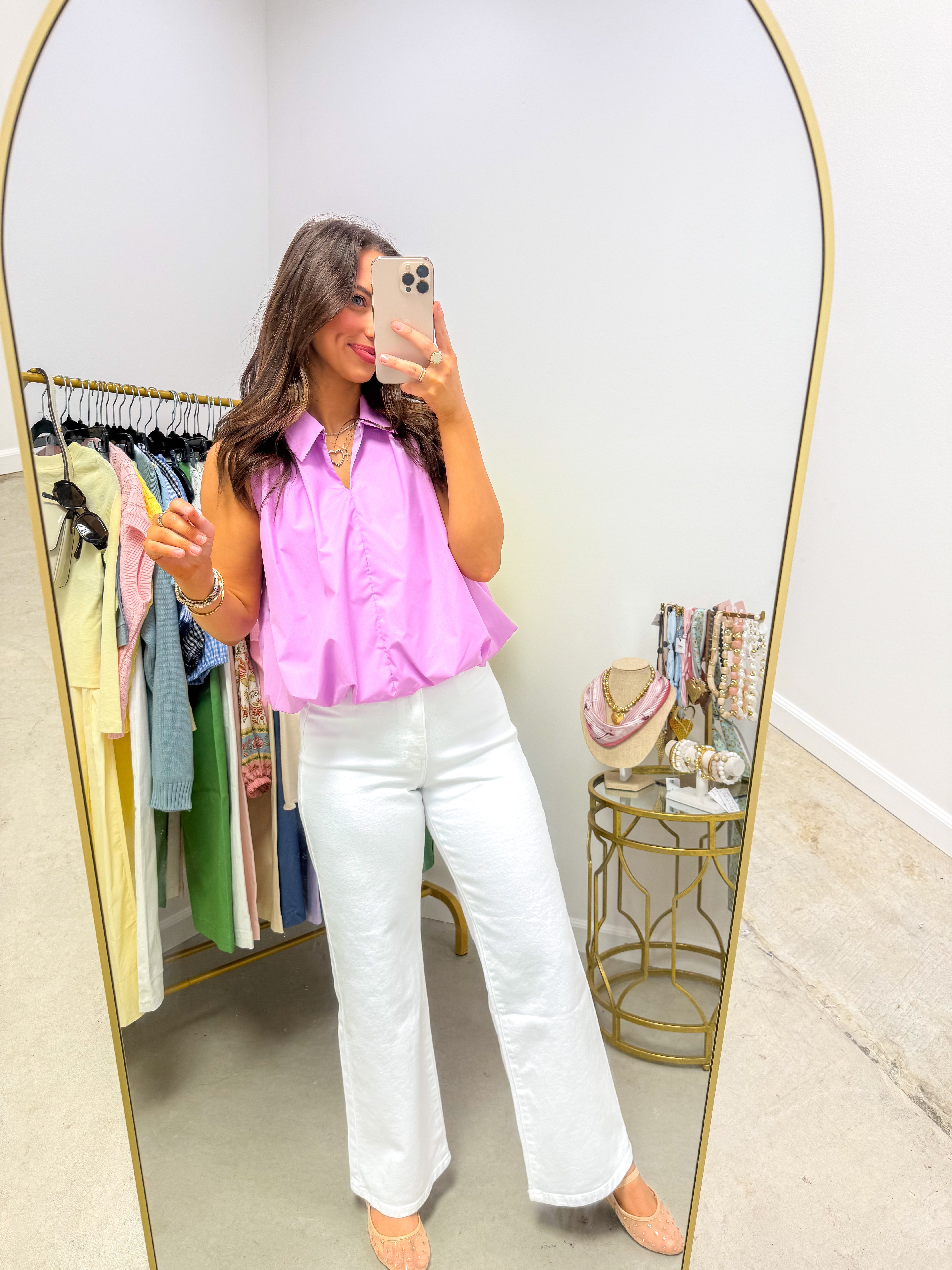 Flirty Pink Bubble Top