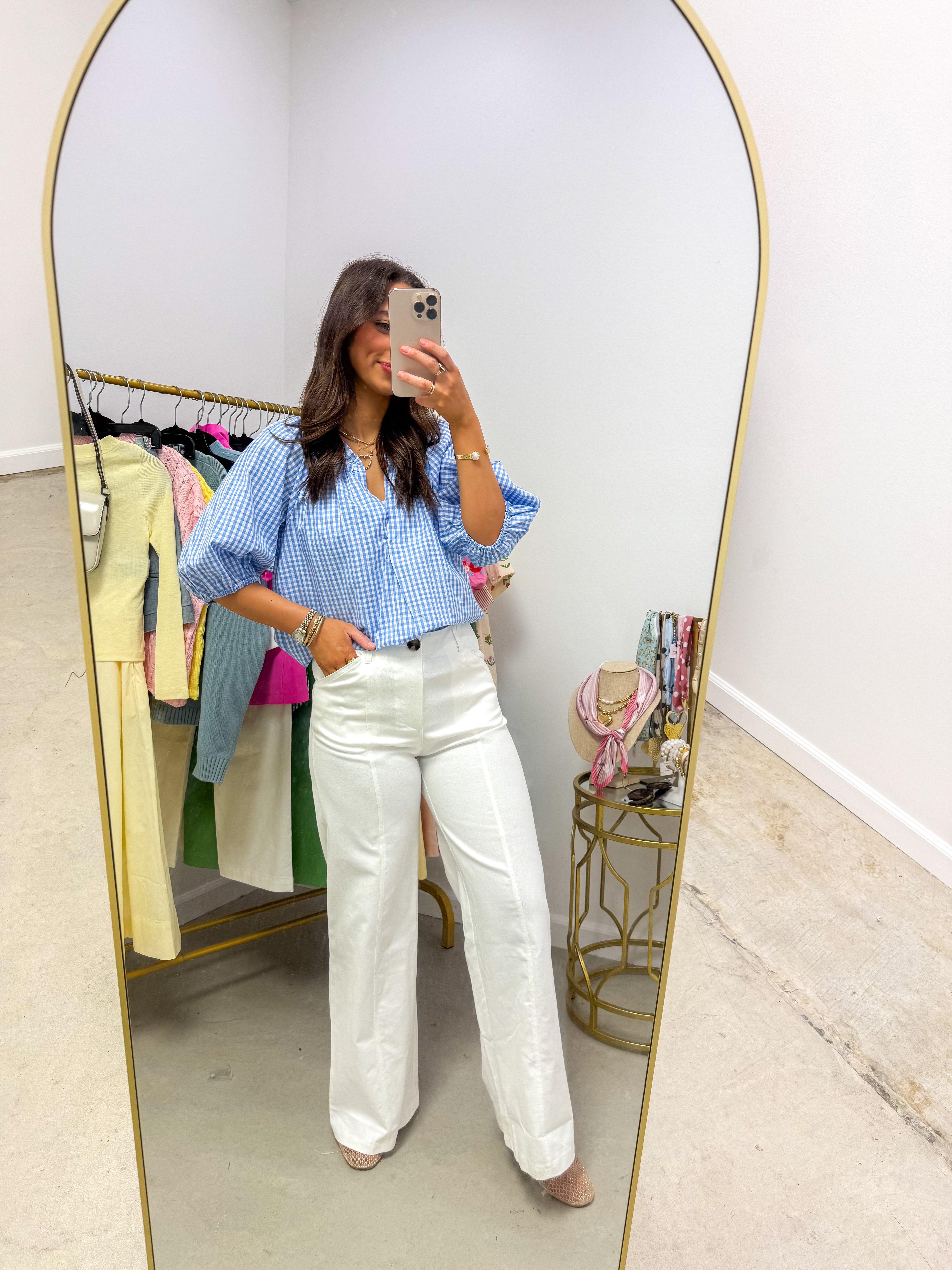 True White HR Wide-Leg Pants