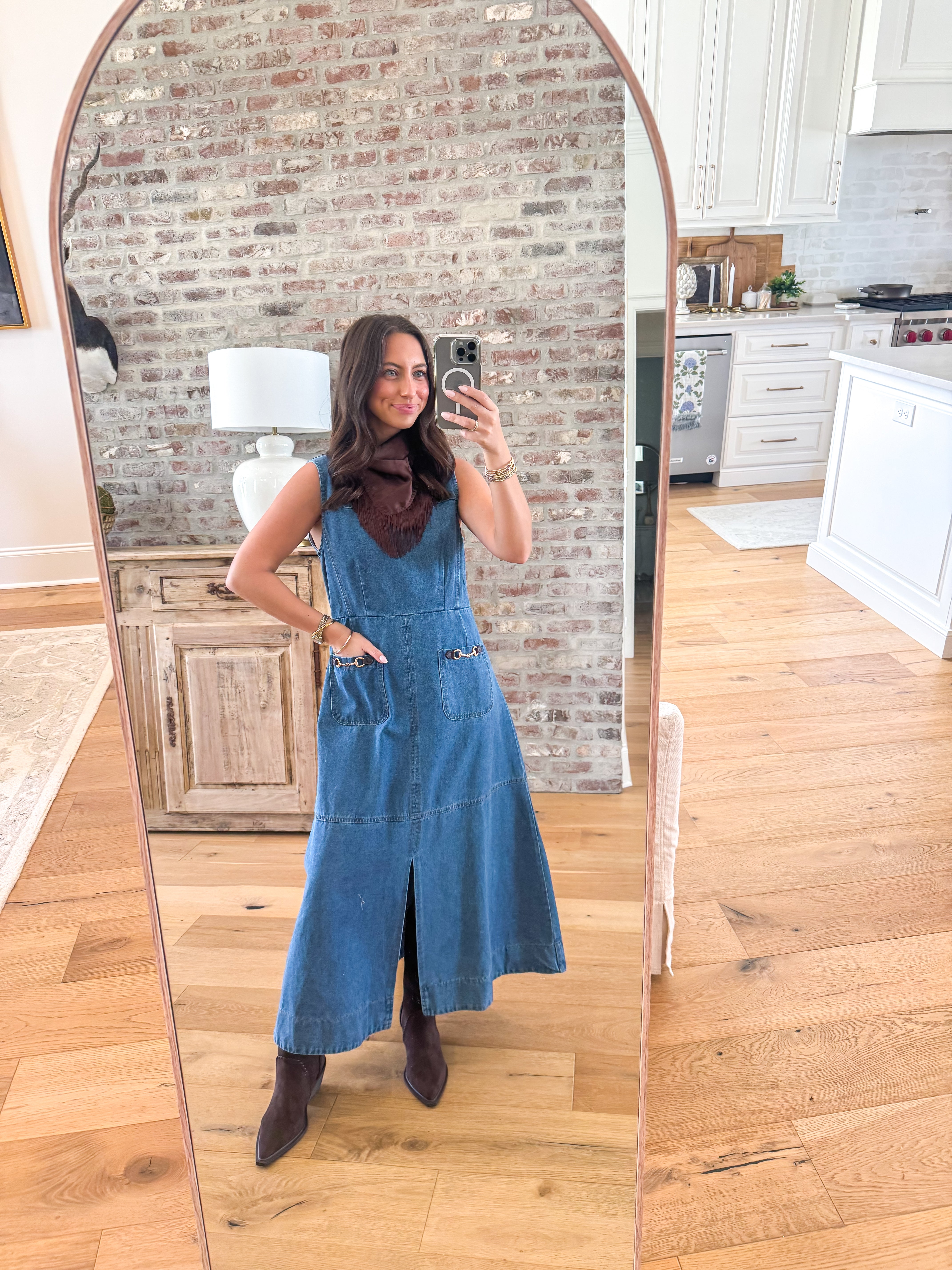 Chamberlain Light Denim Midi Dress