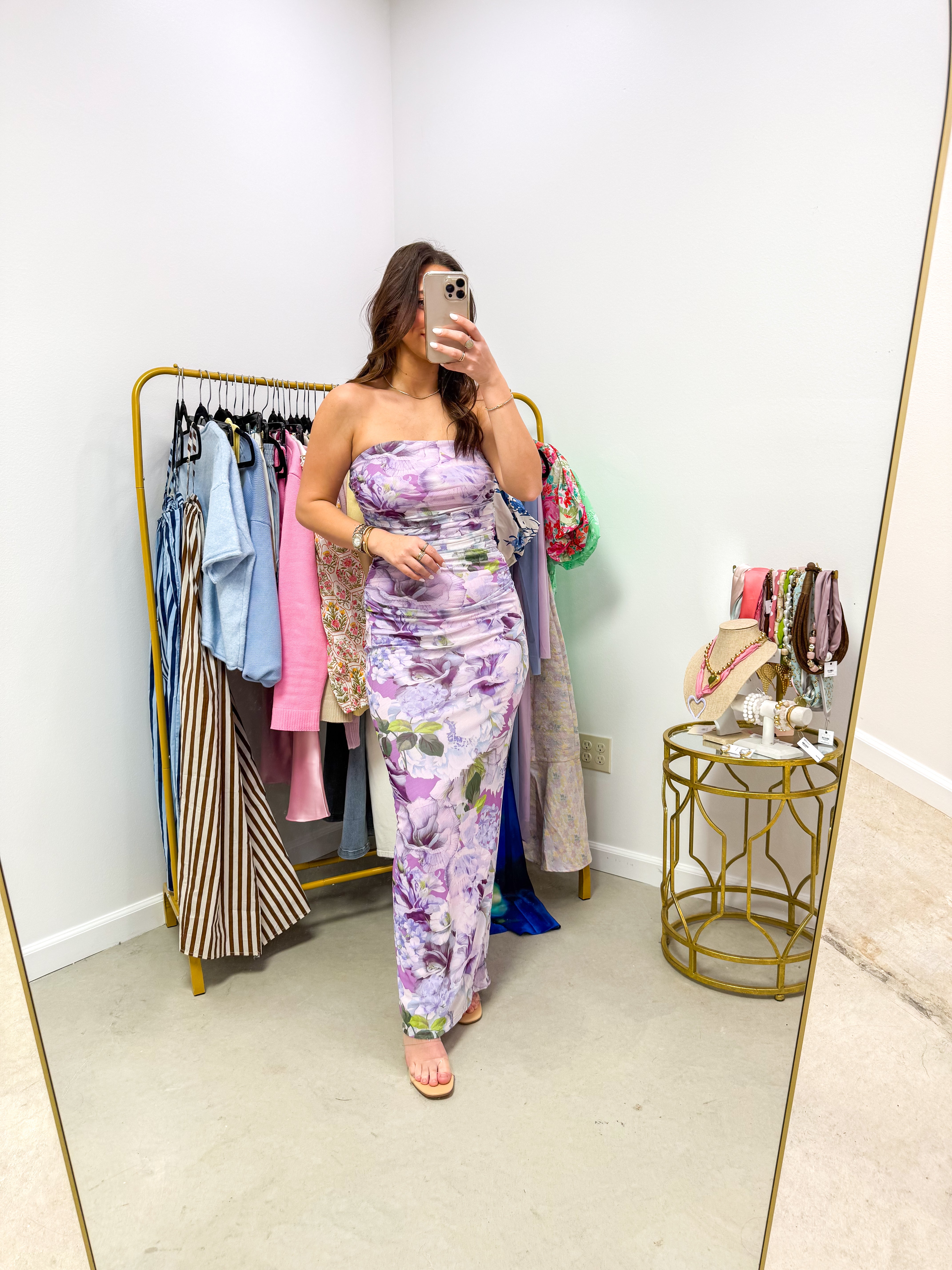 Sugarplum Lavender Floral Midi
