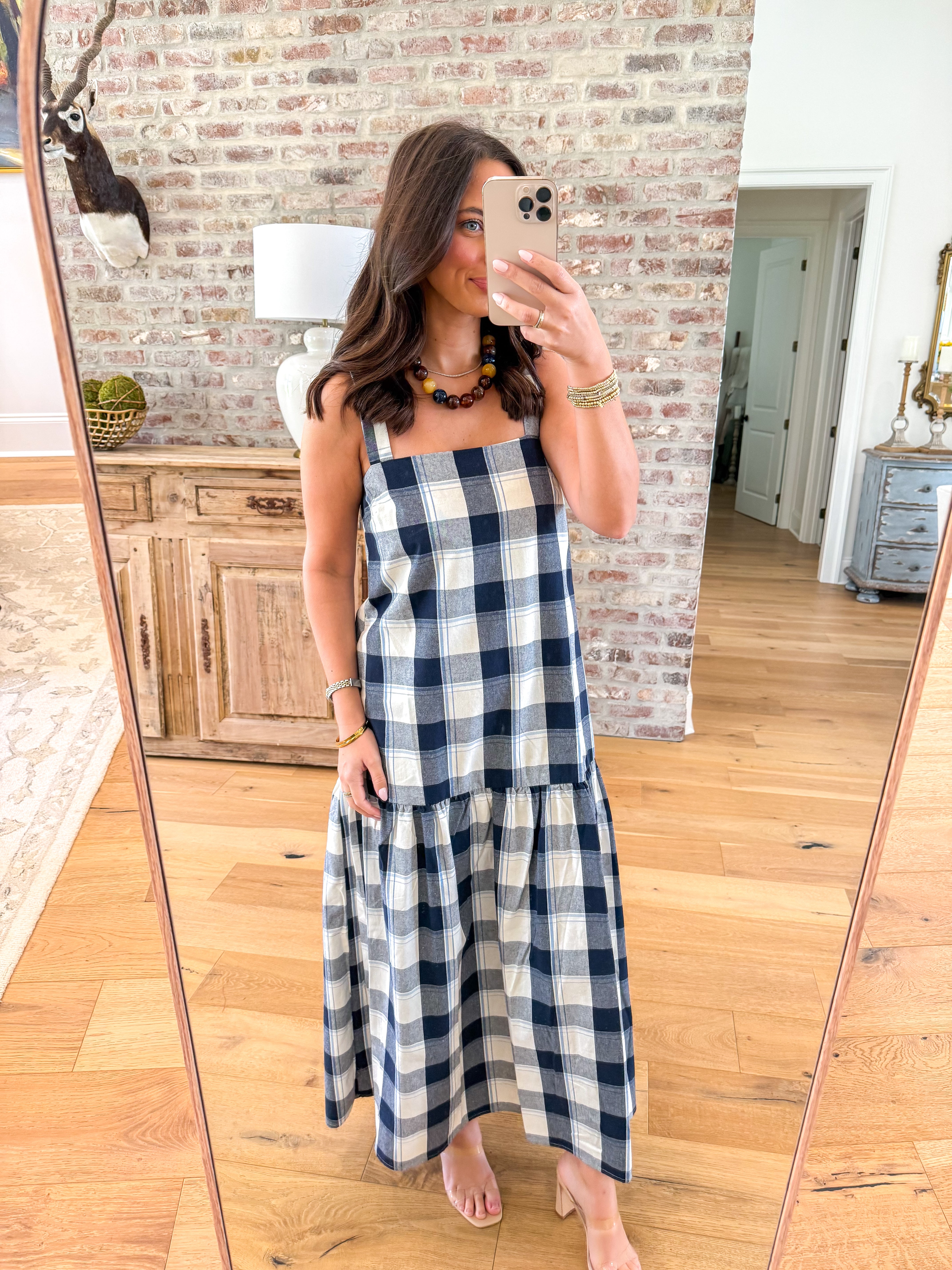 The Nantucket Plaid Midi Dress