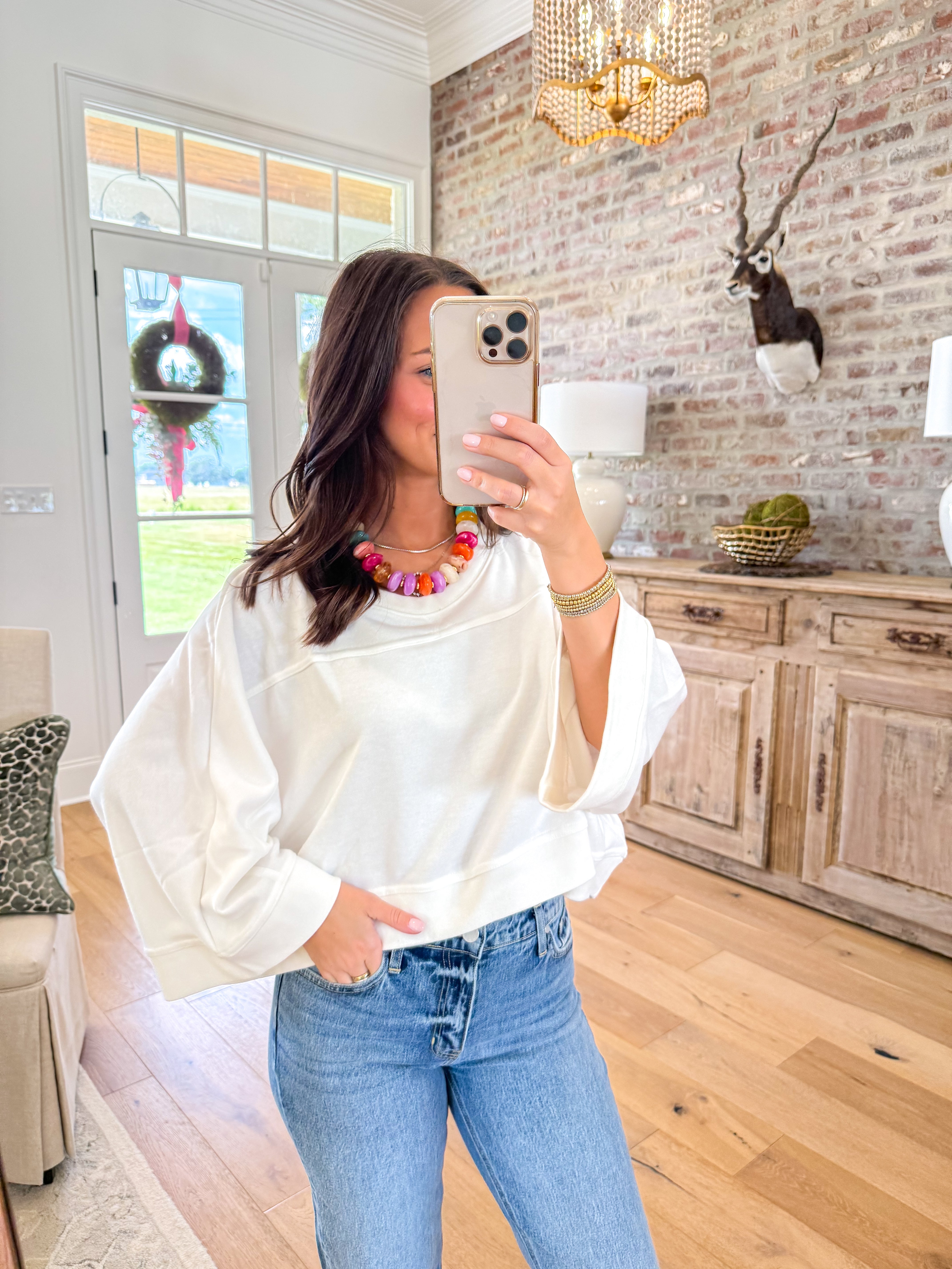 The Softest Cropped Dolman Top