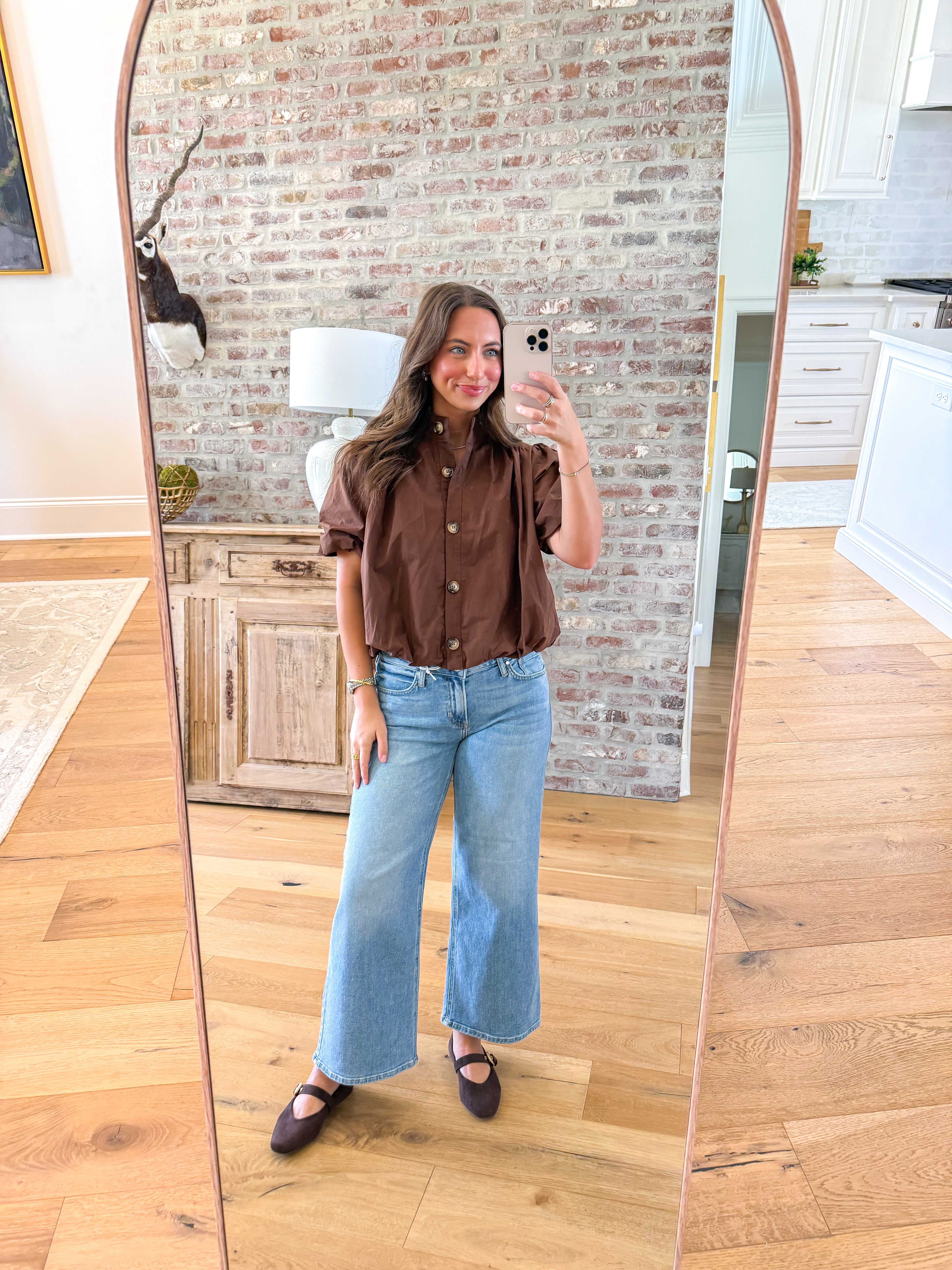 The Uptown Bubble Top Brown