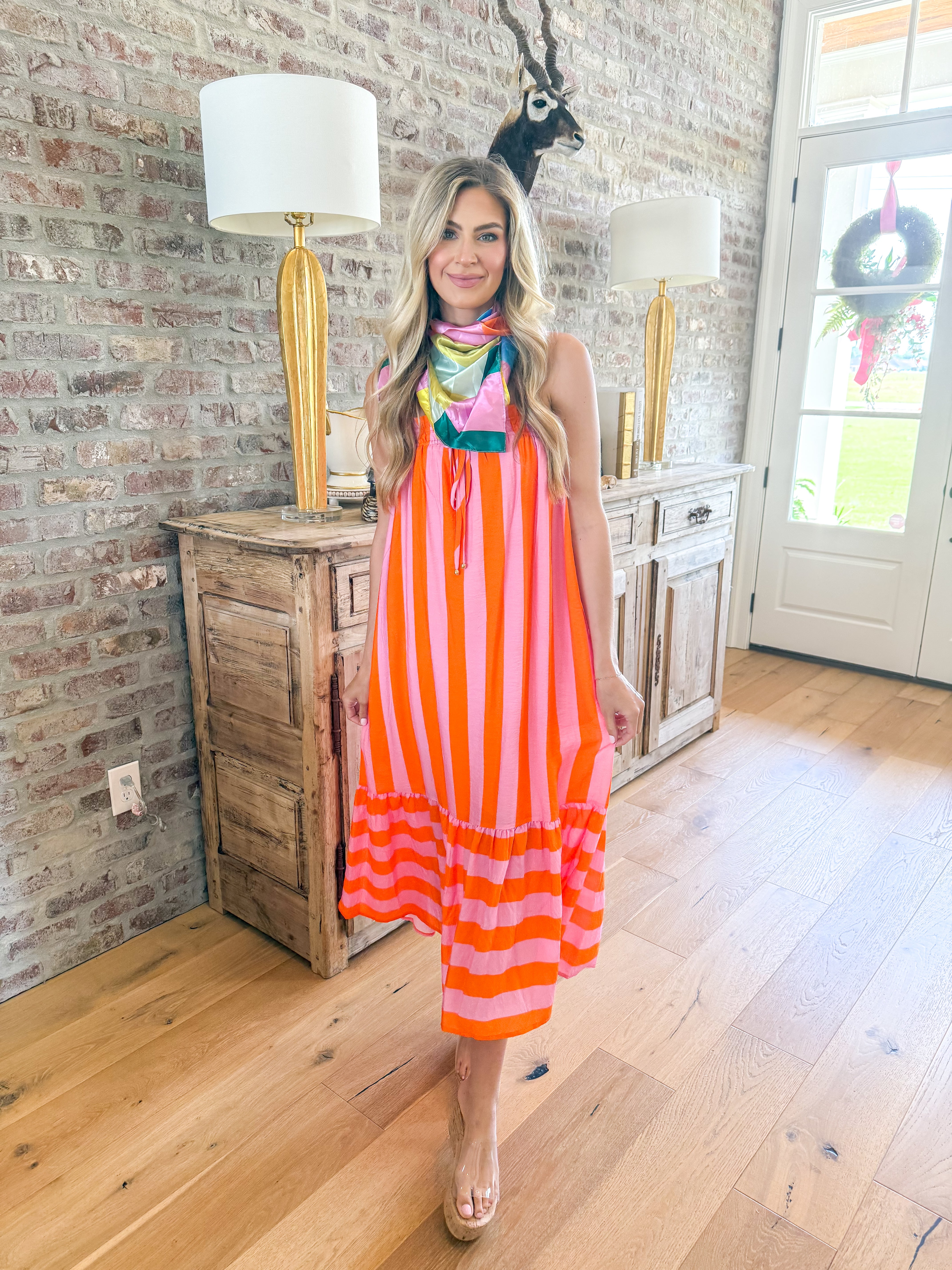 Sherbert Stripe Midi