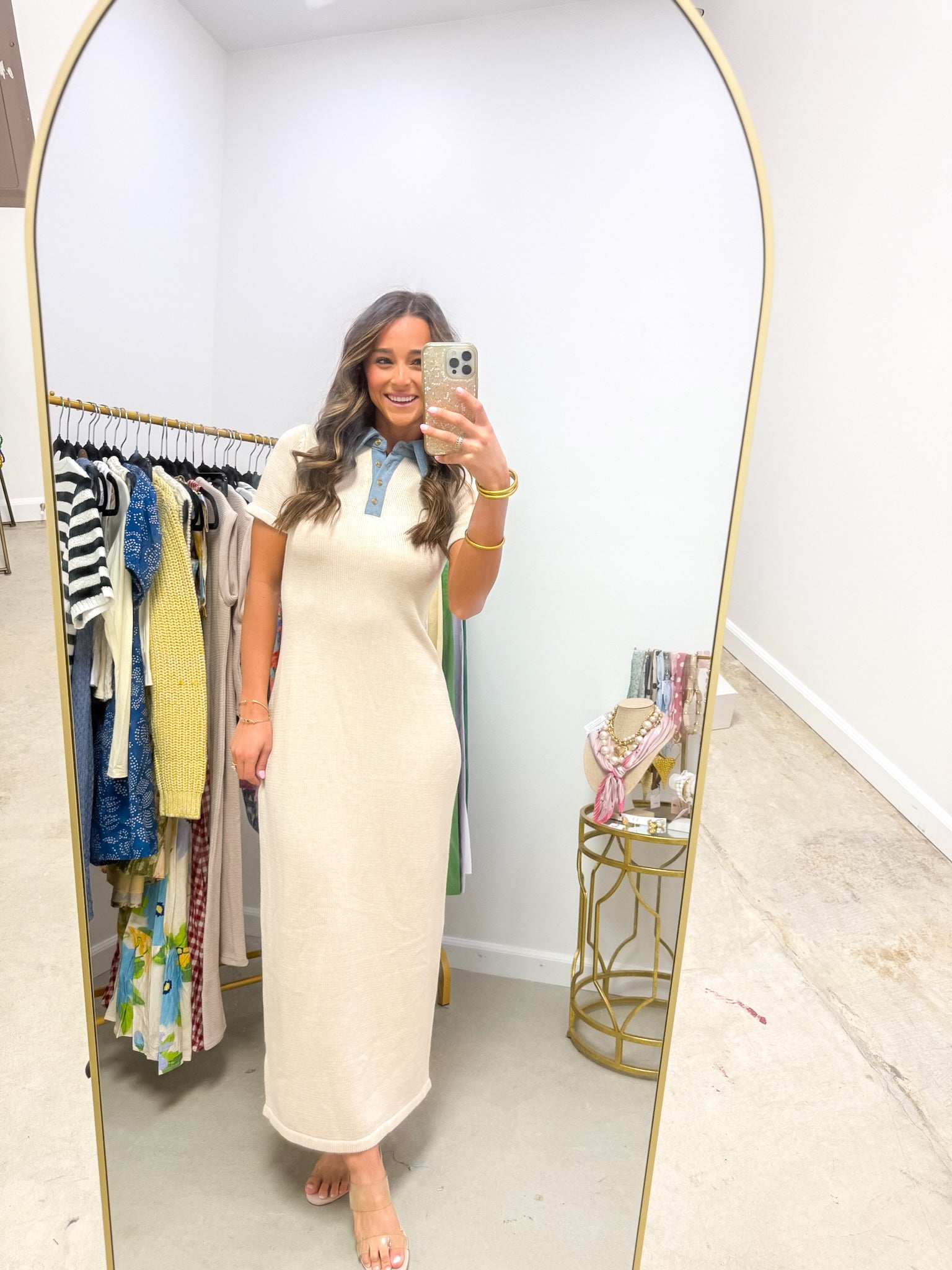 Blue Jean Beauty Sweater Maxi