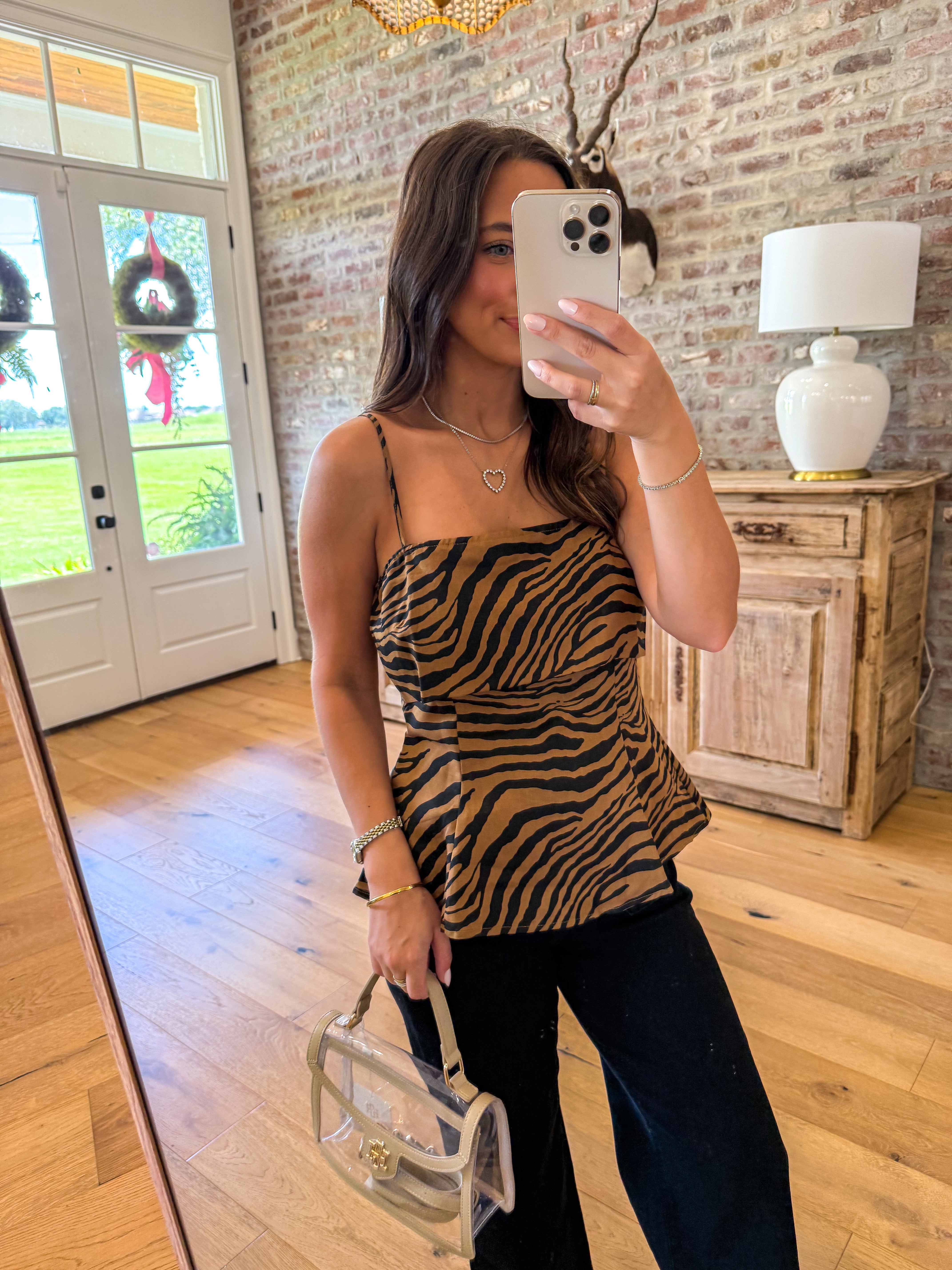 Fierce Grace Tiger Print Top