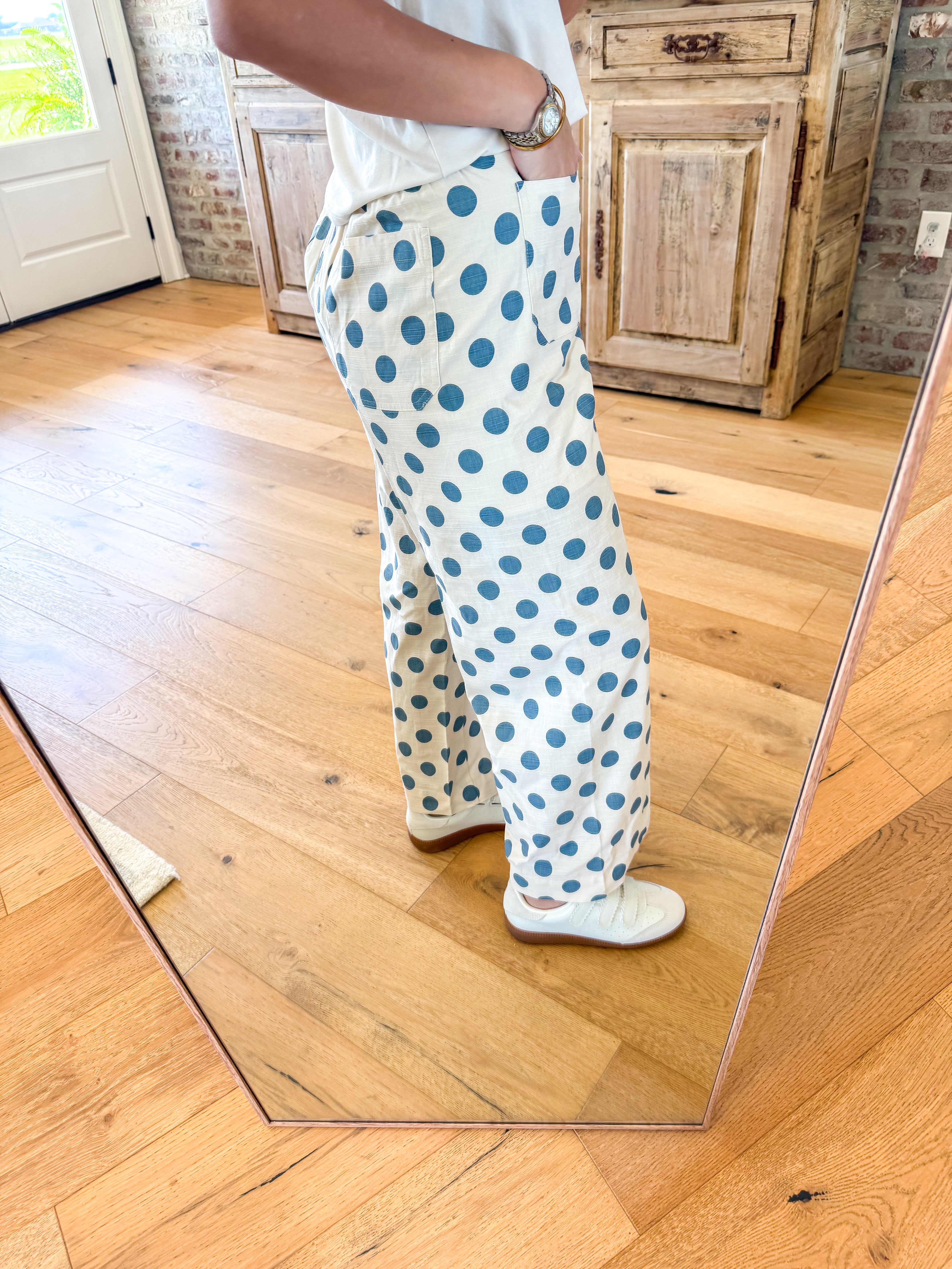 Brunch Date Blue Dot Pants