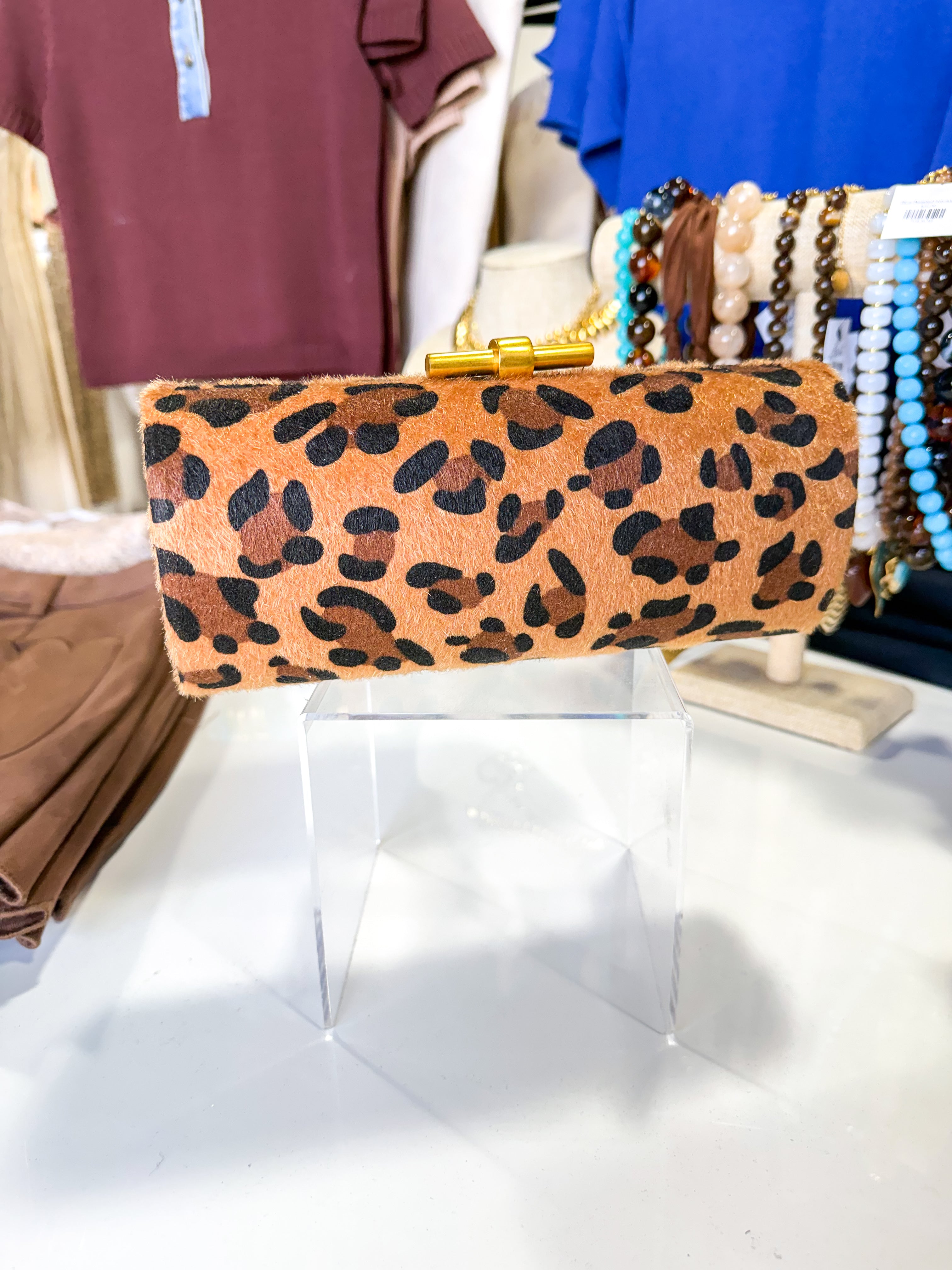 Vittoria Leopard Purse