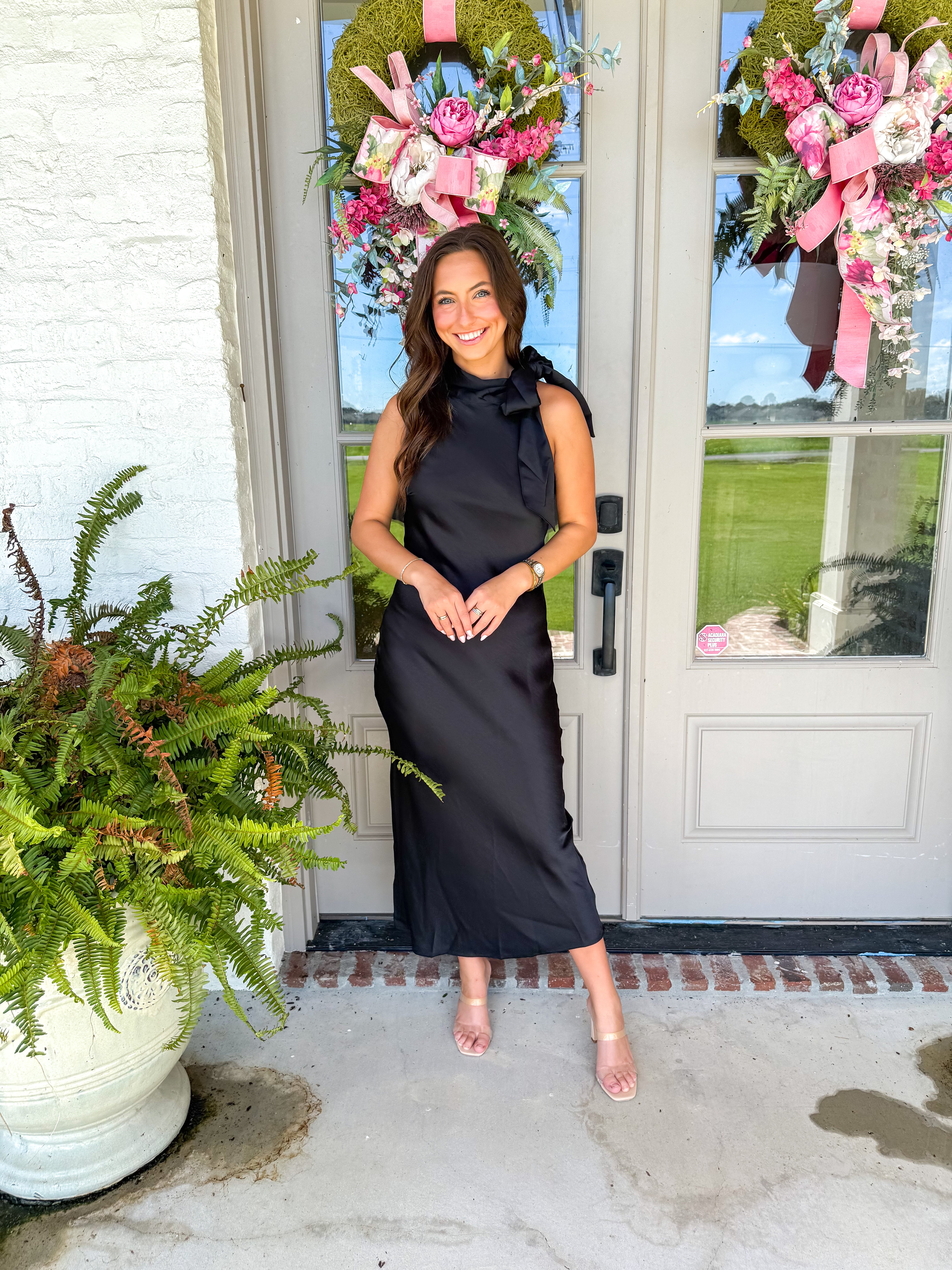 The Midnight Halter Midi