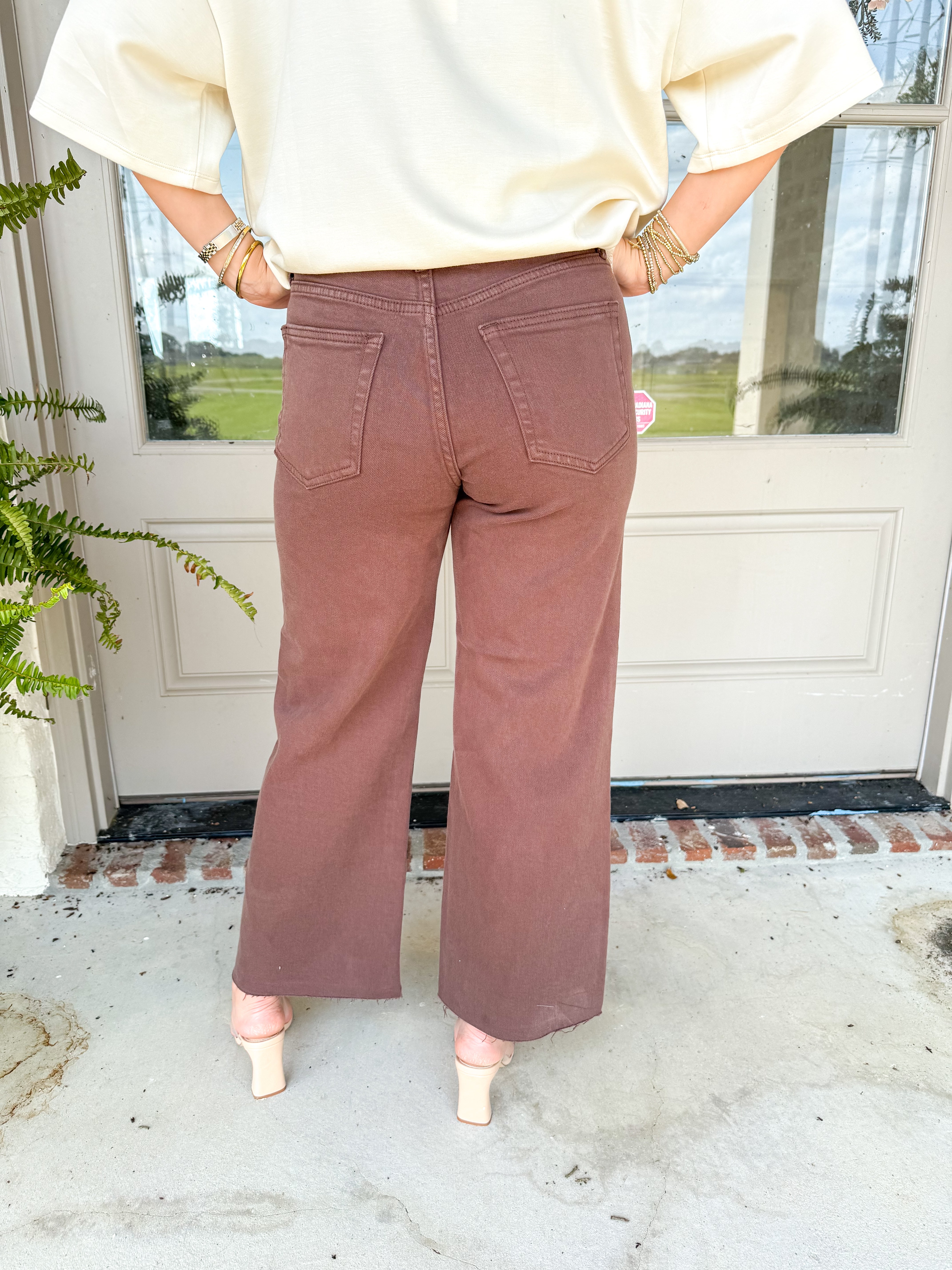 Espresso Slim Wide Leg