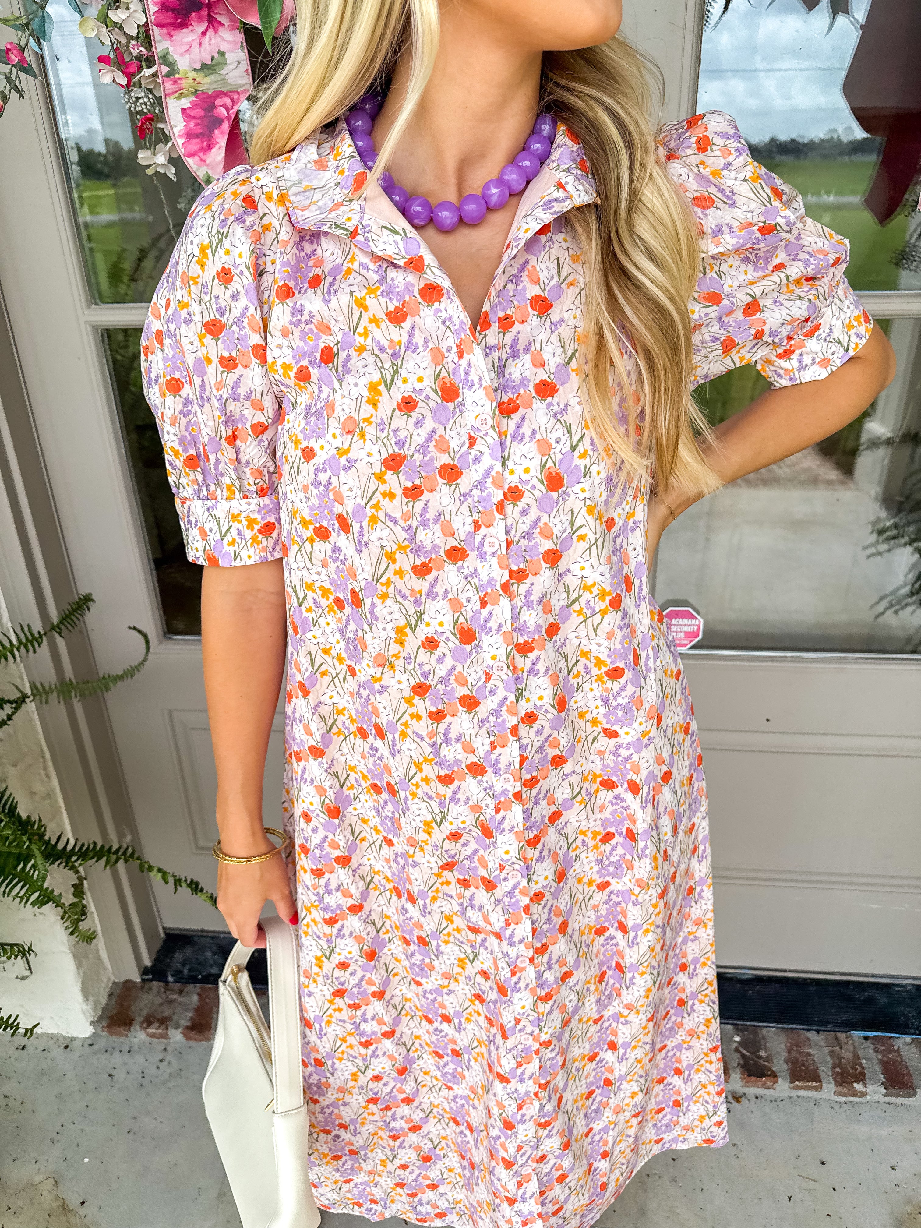 Meadow Song Lavendar Floral Maxi