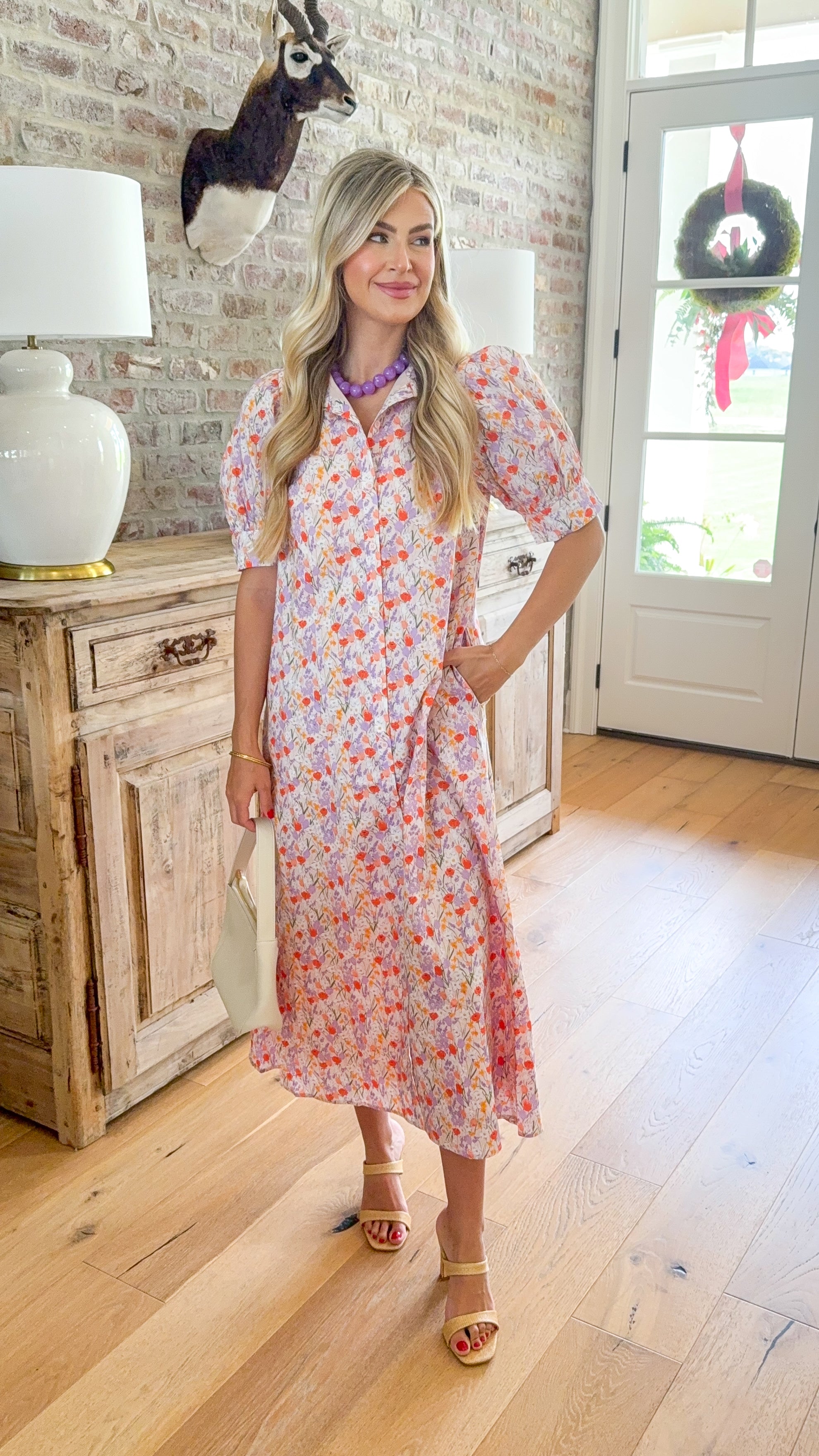 Meadow Song Lavendar Floral Maxi
