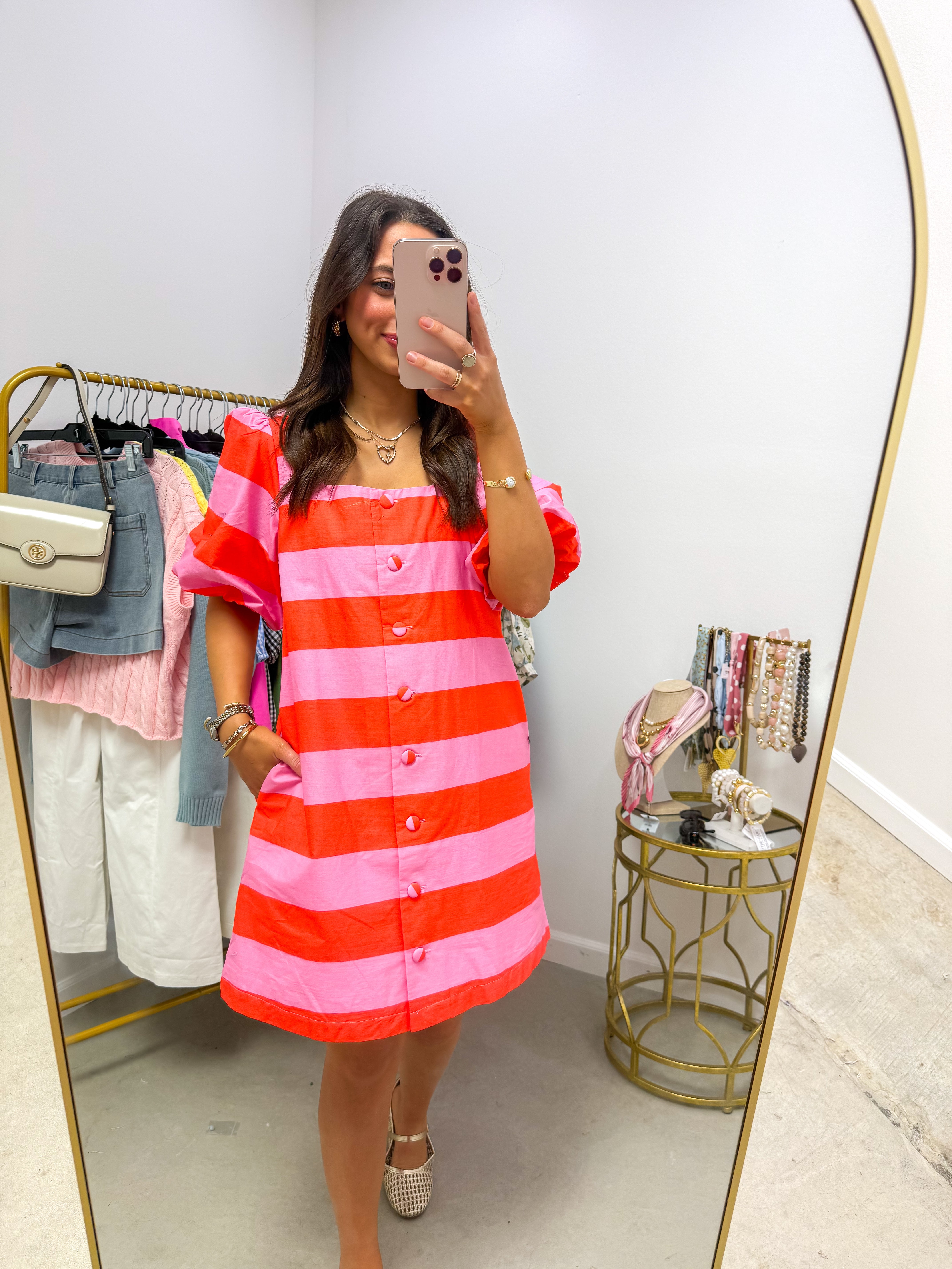Rose All Day Striped Mini