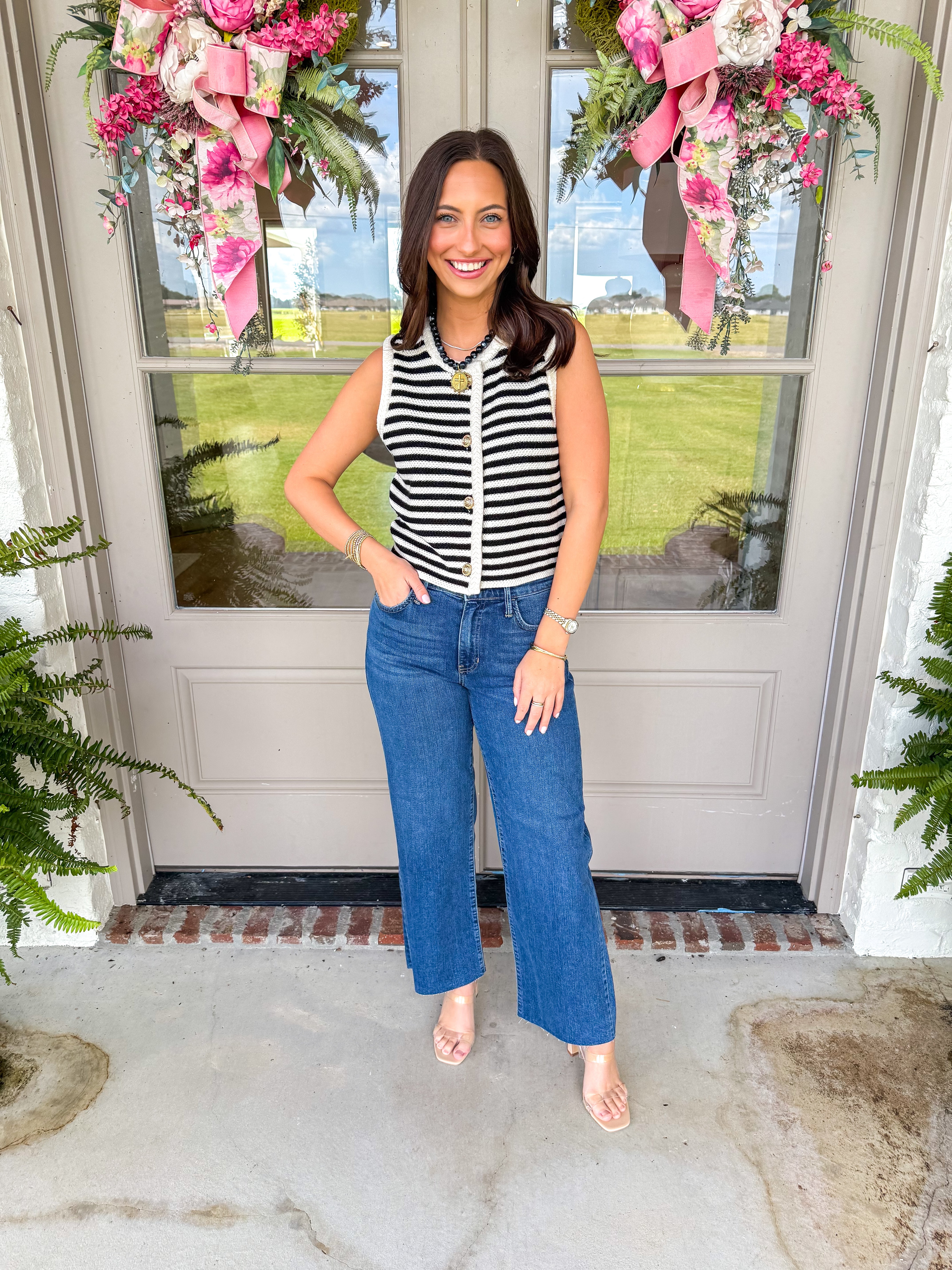 Manon Stripe Sweater Vest
