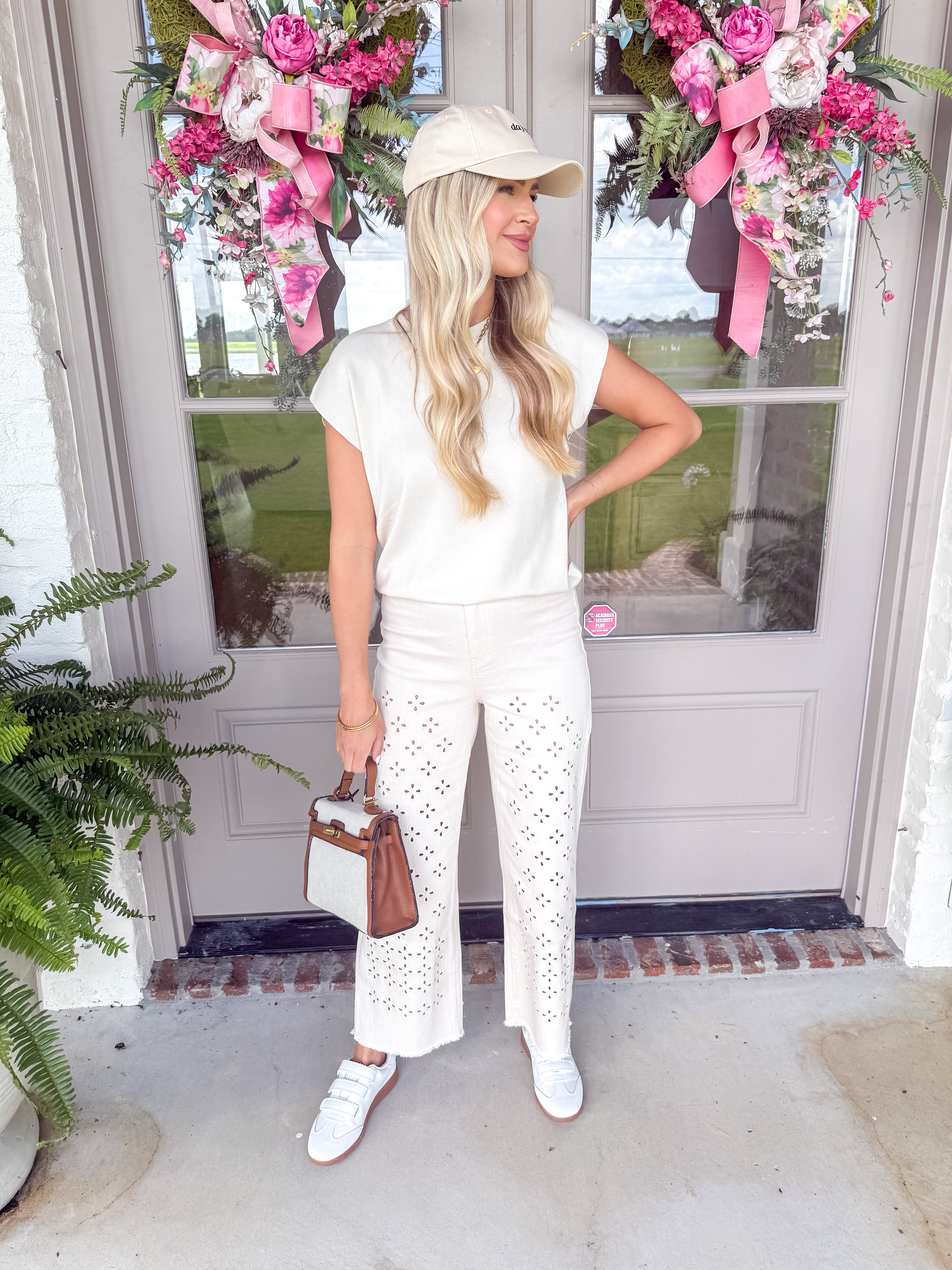 Clear Eyes Eyelet Pants