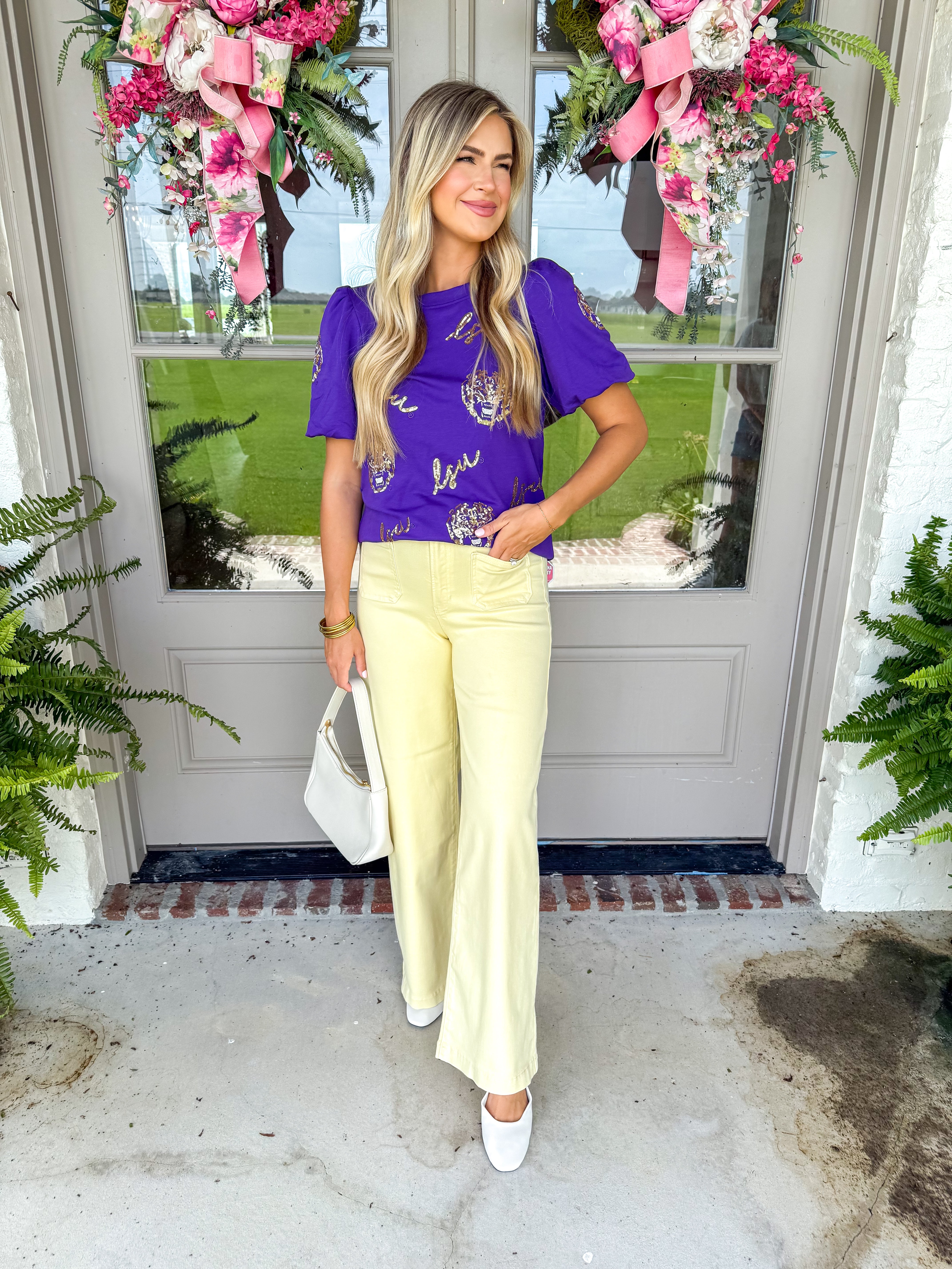 Tina LSU Top Purple