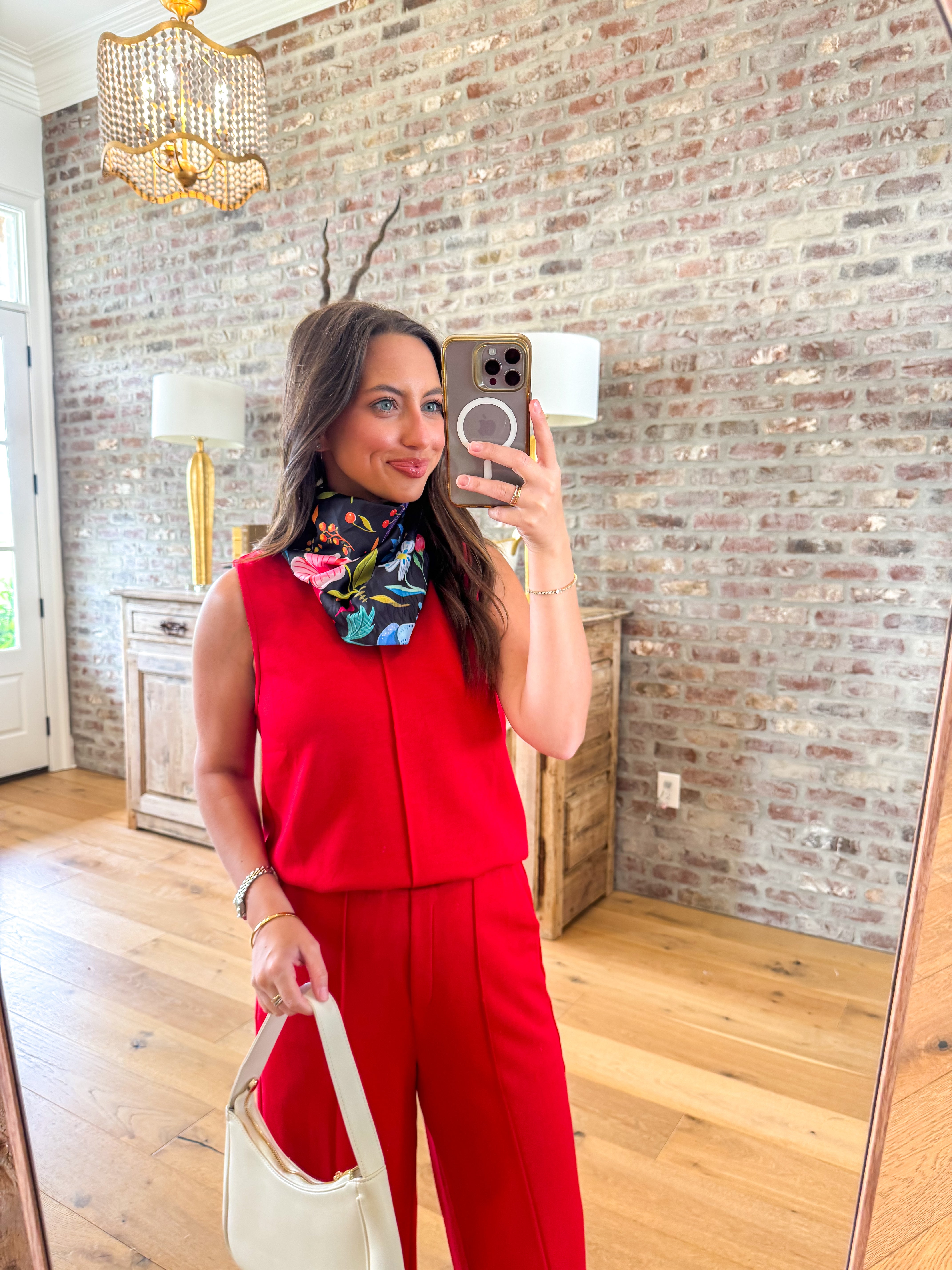 Red Soft Modal Lounge Set