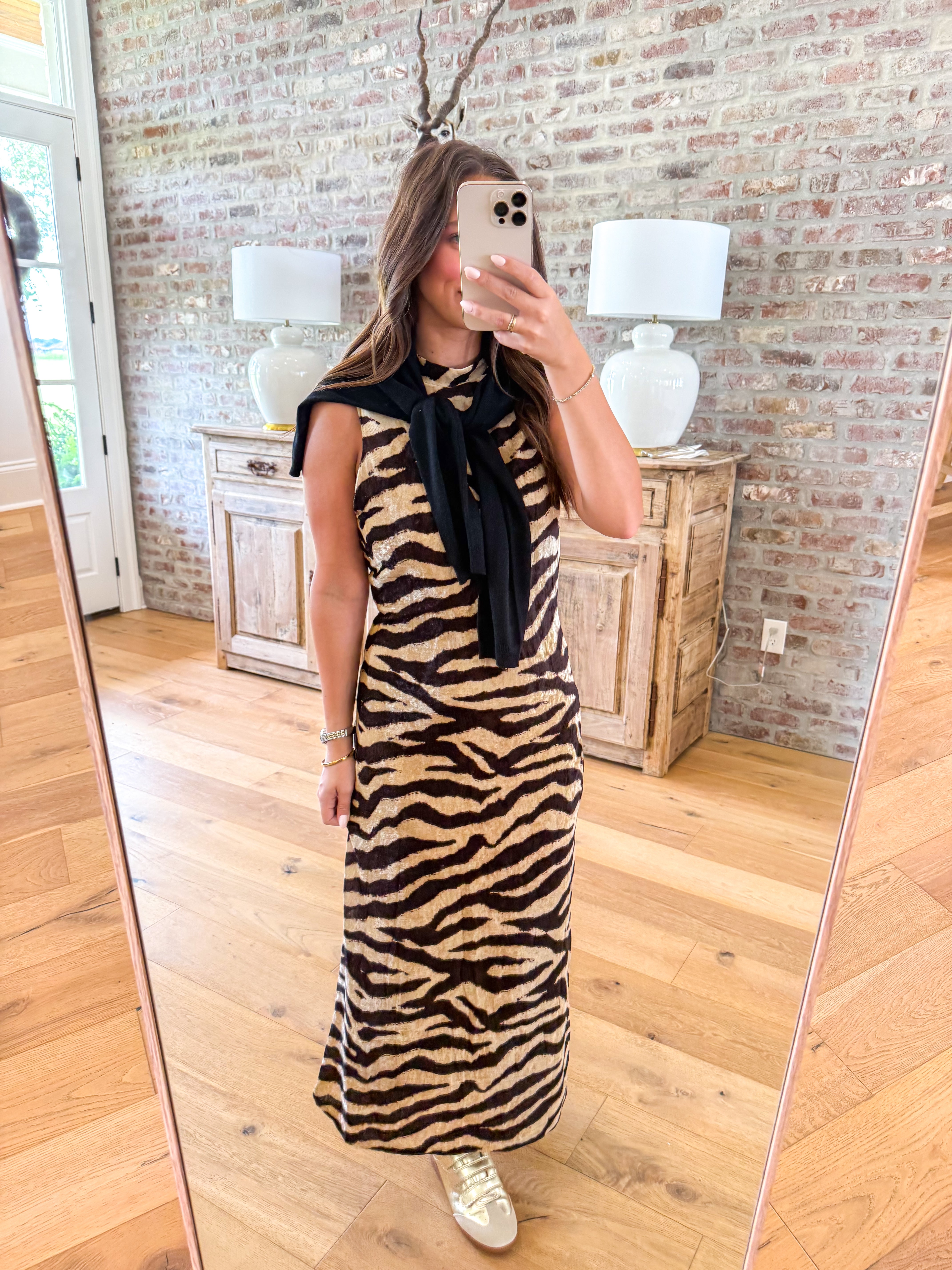 Wild Side Zebra Maxi Dress