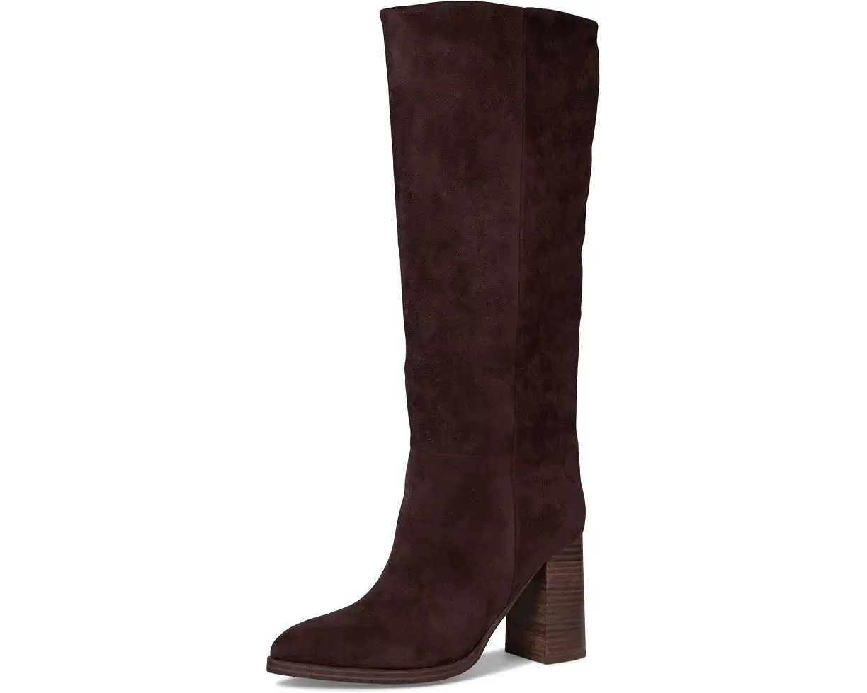 Bardonny Dark Brown Suede Tall Boots