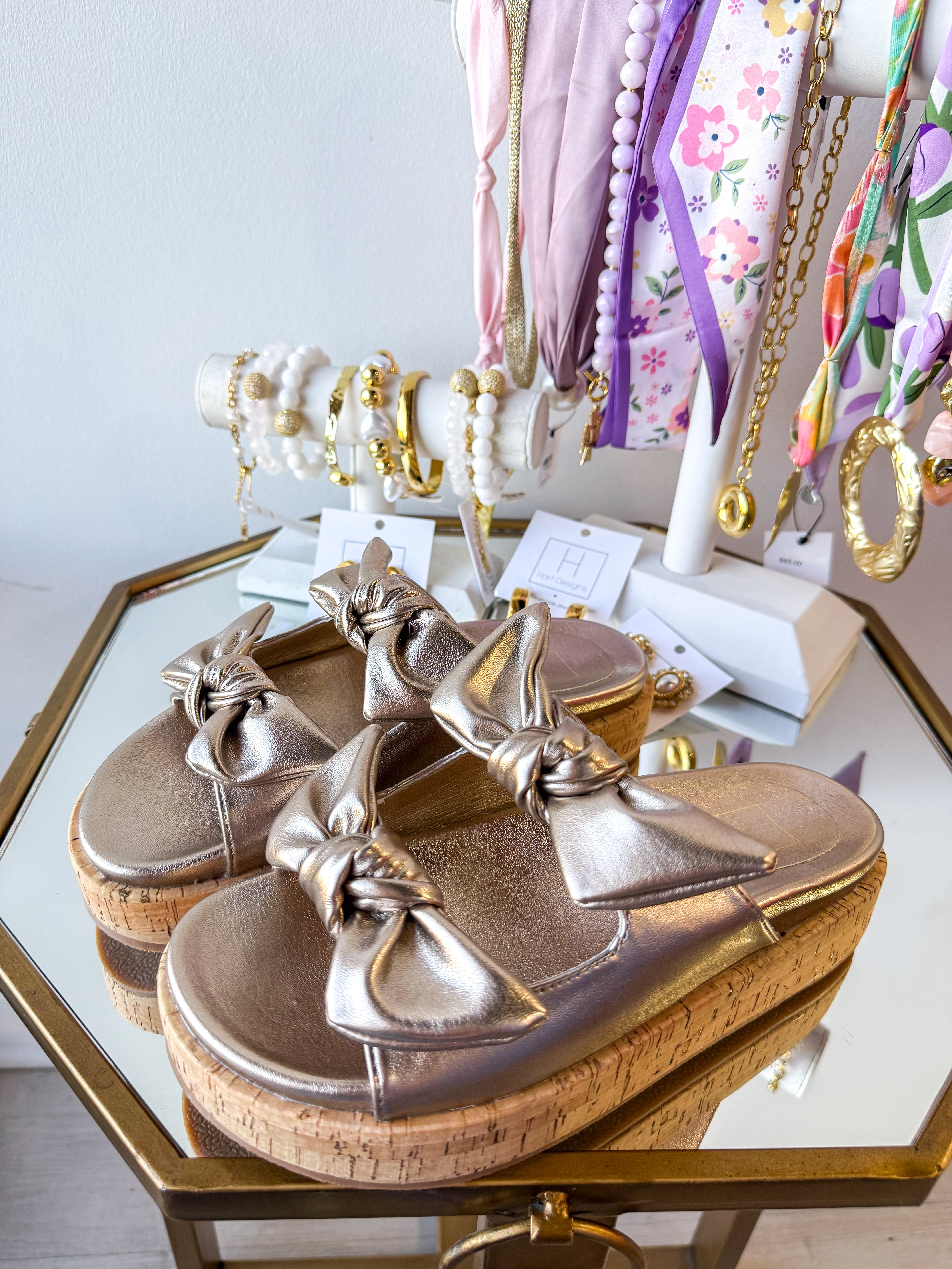 Kiki Golden Sandals