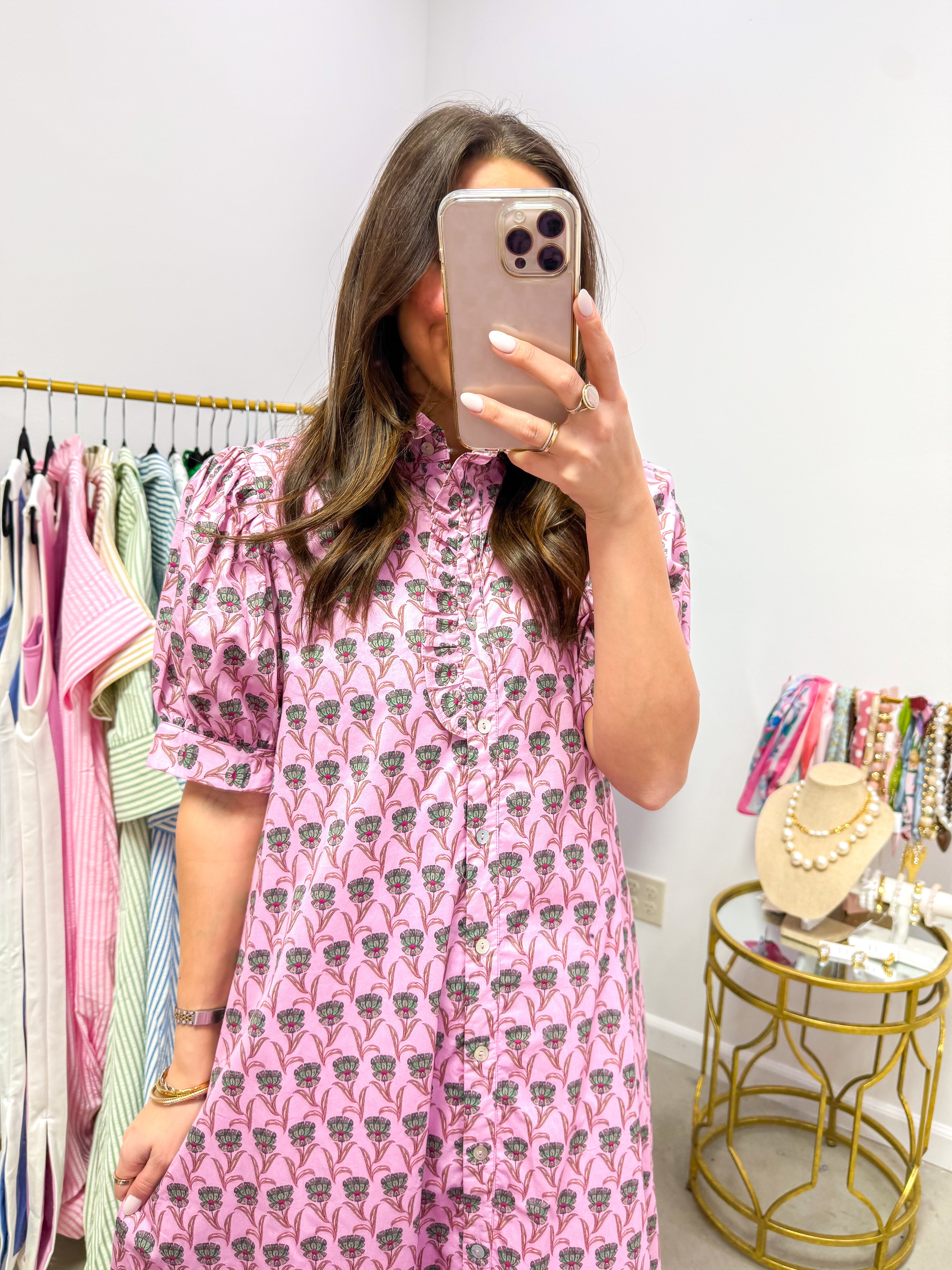 Sweet Moments Pink Floral Midi